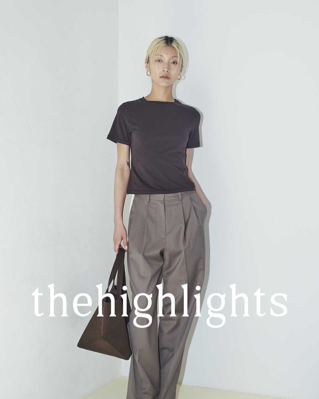 'compact tee' brown