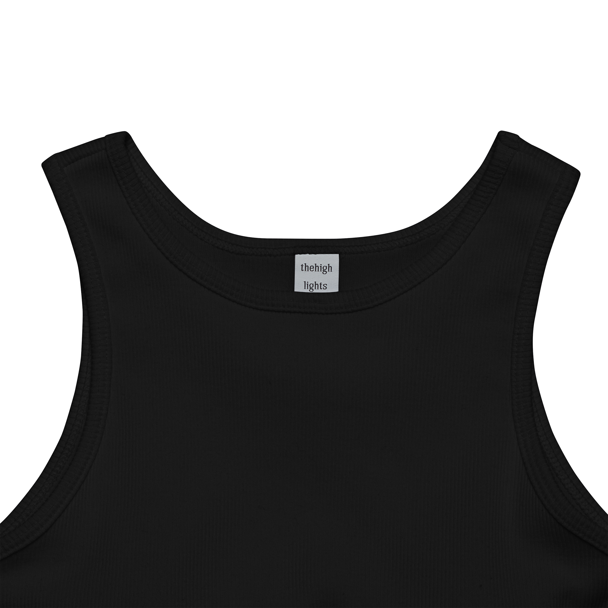 'tank' built-in-bra black