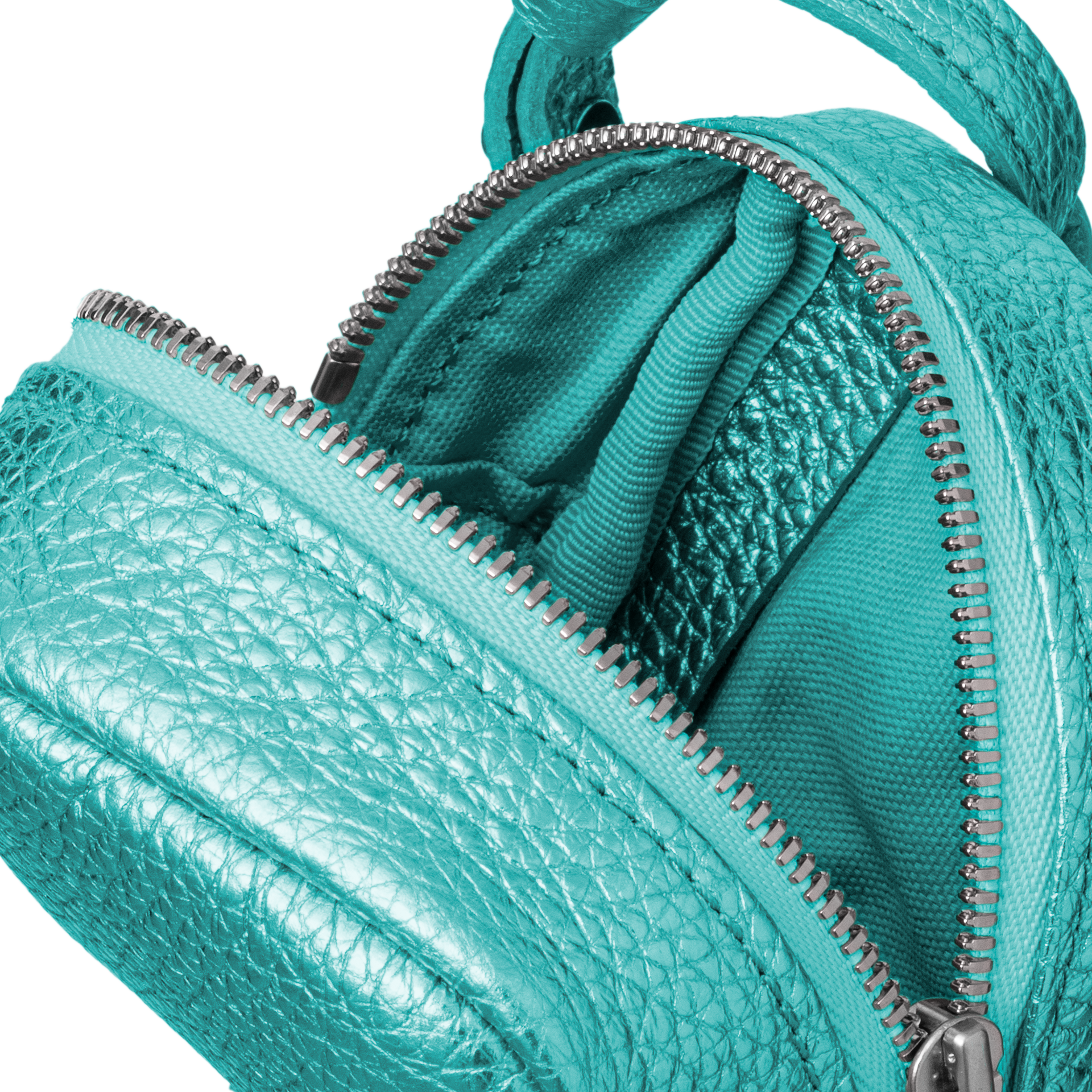 'bot' metallic blue silver