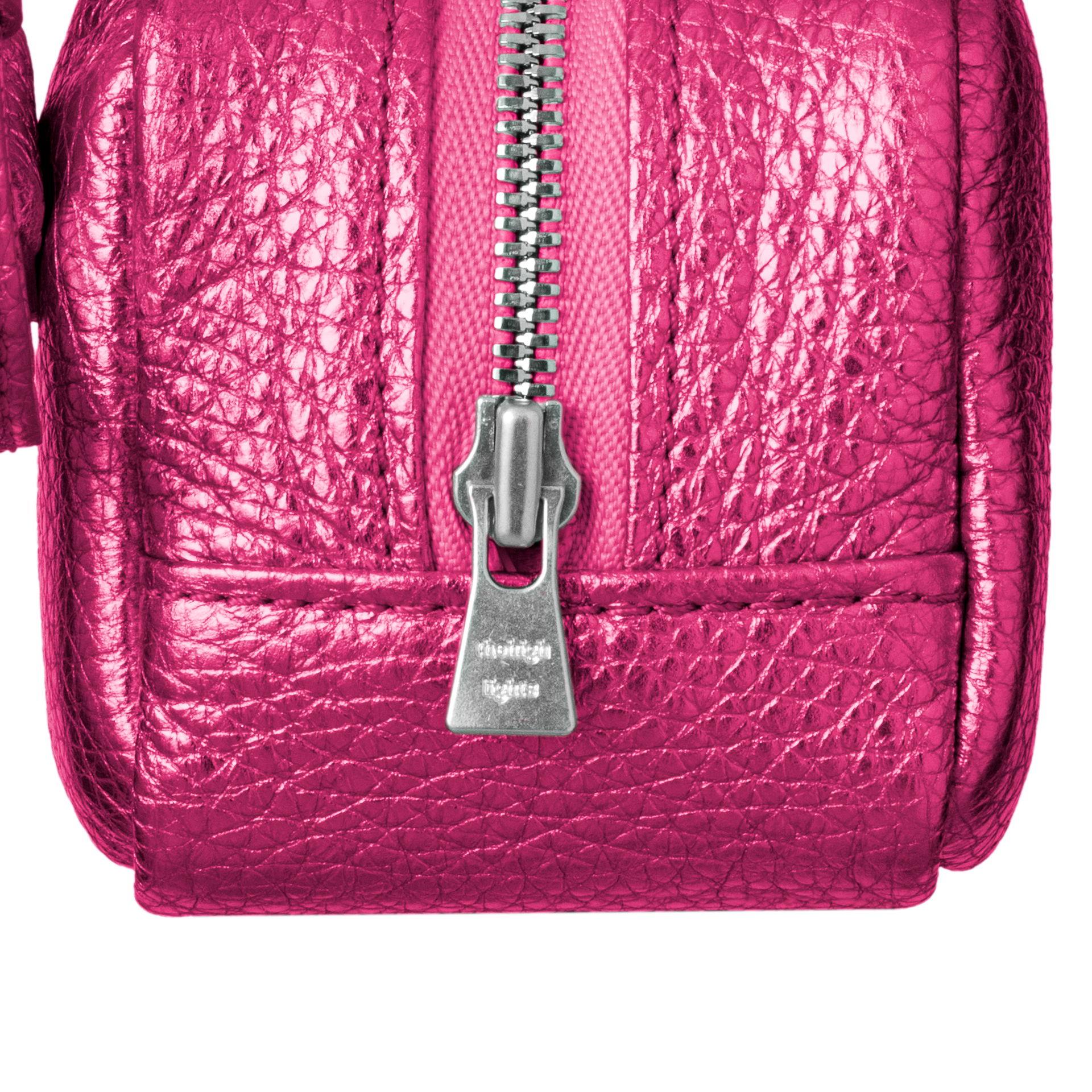 'bot' metallic pink silver