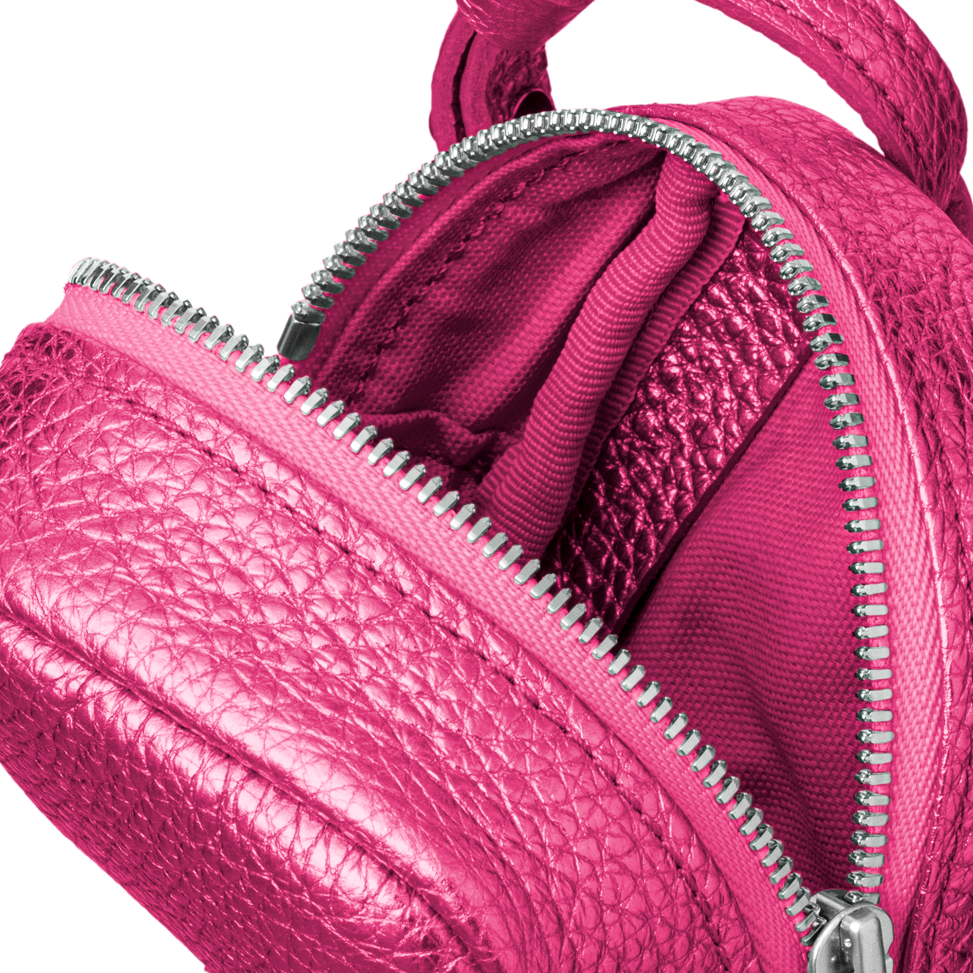 'bot' metallic pink silver