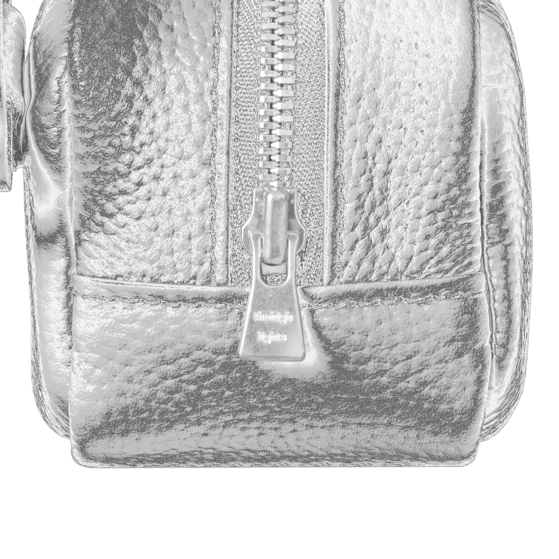 'bot' metallic silver