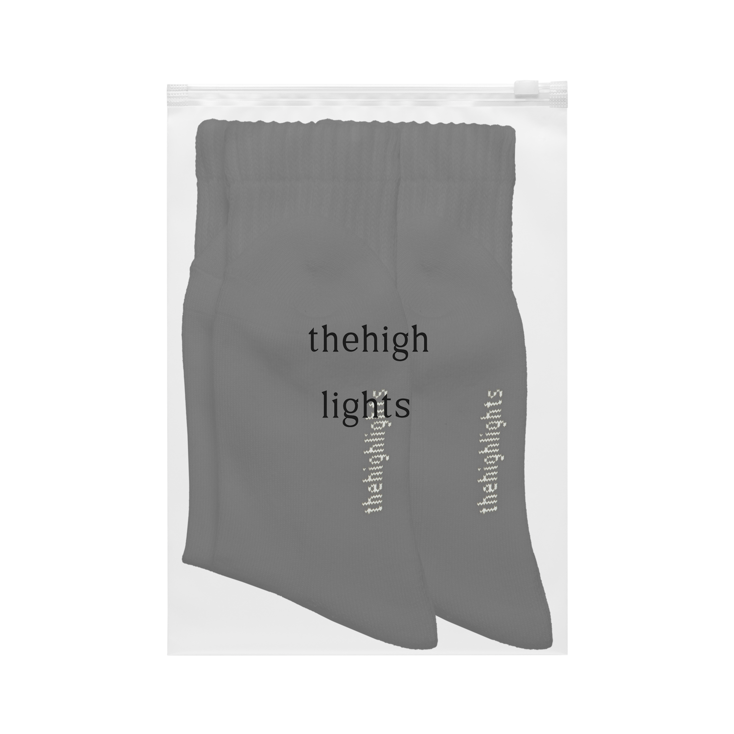 '2pair socks' loose-rib pile socks black