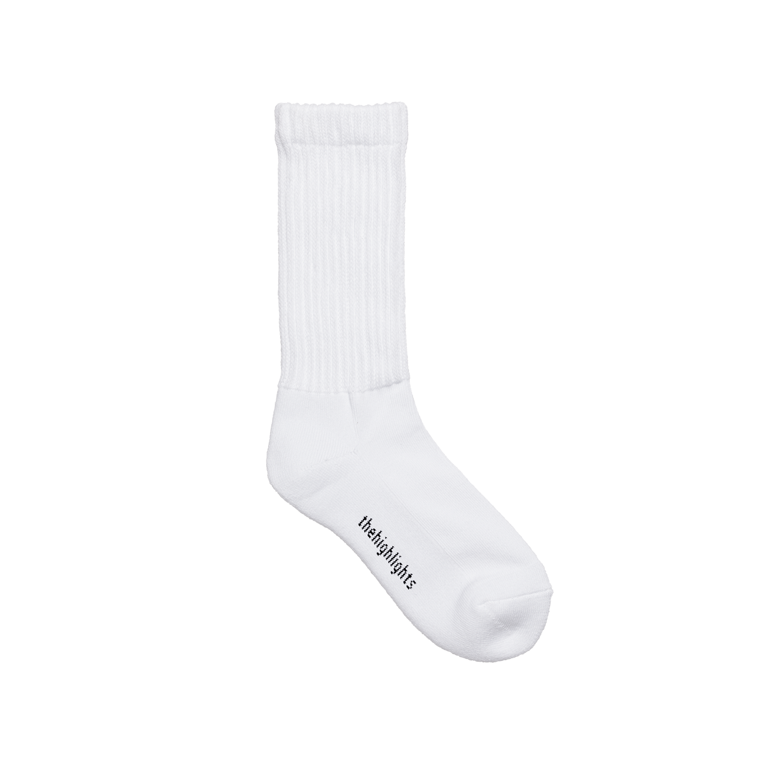 '2pair socks' loose-rib pile socks white