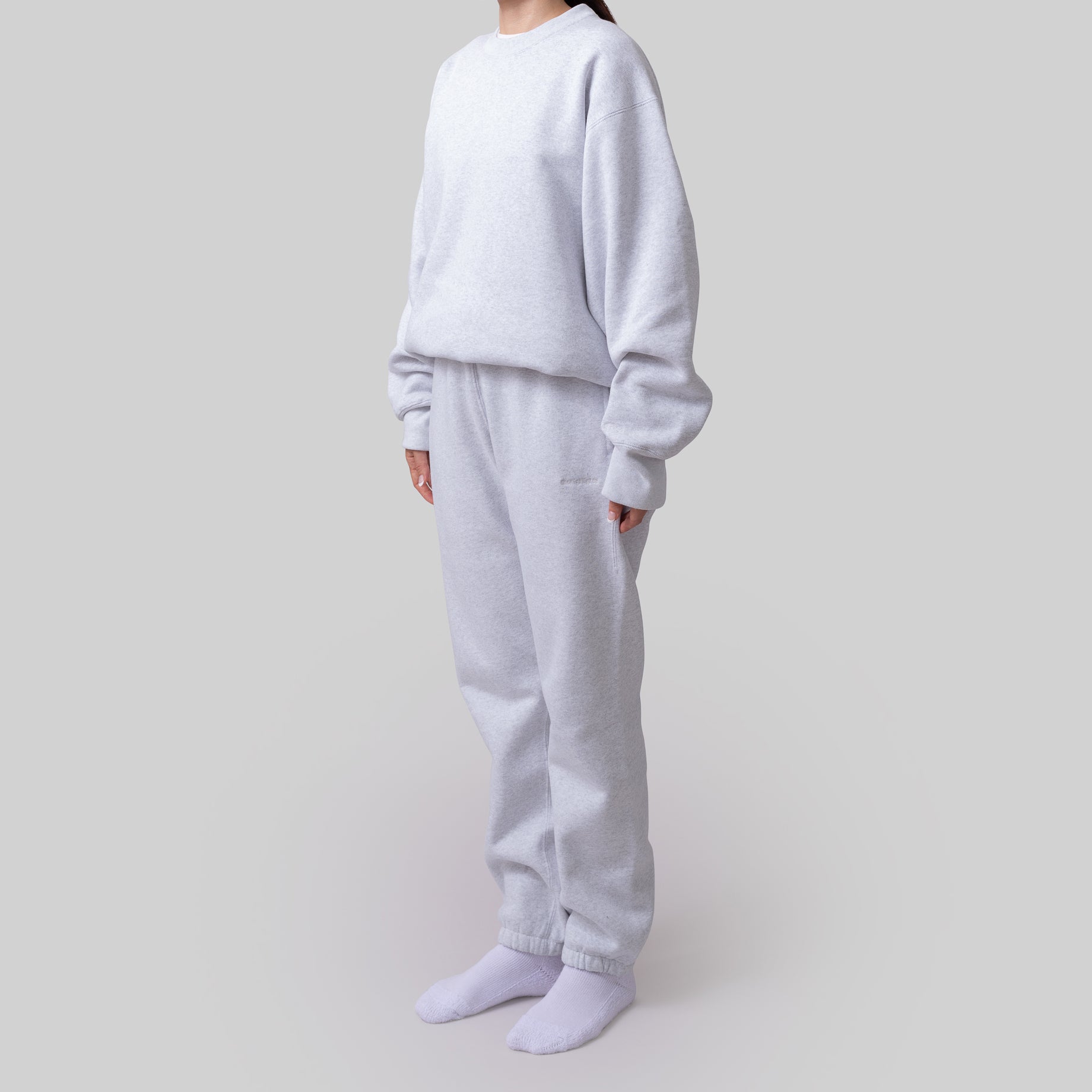 '2piece sweat' steam gray