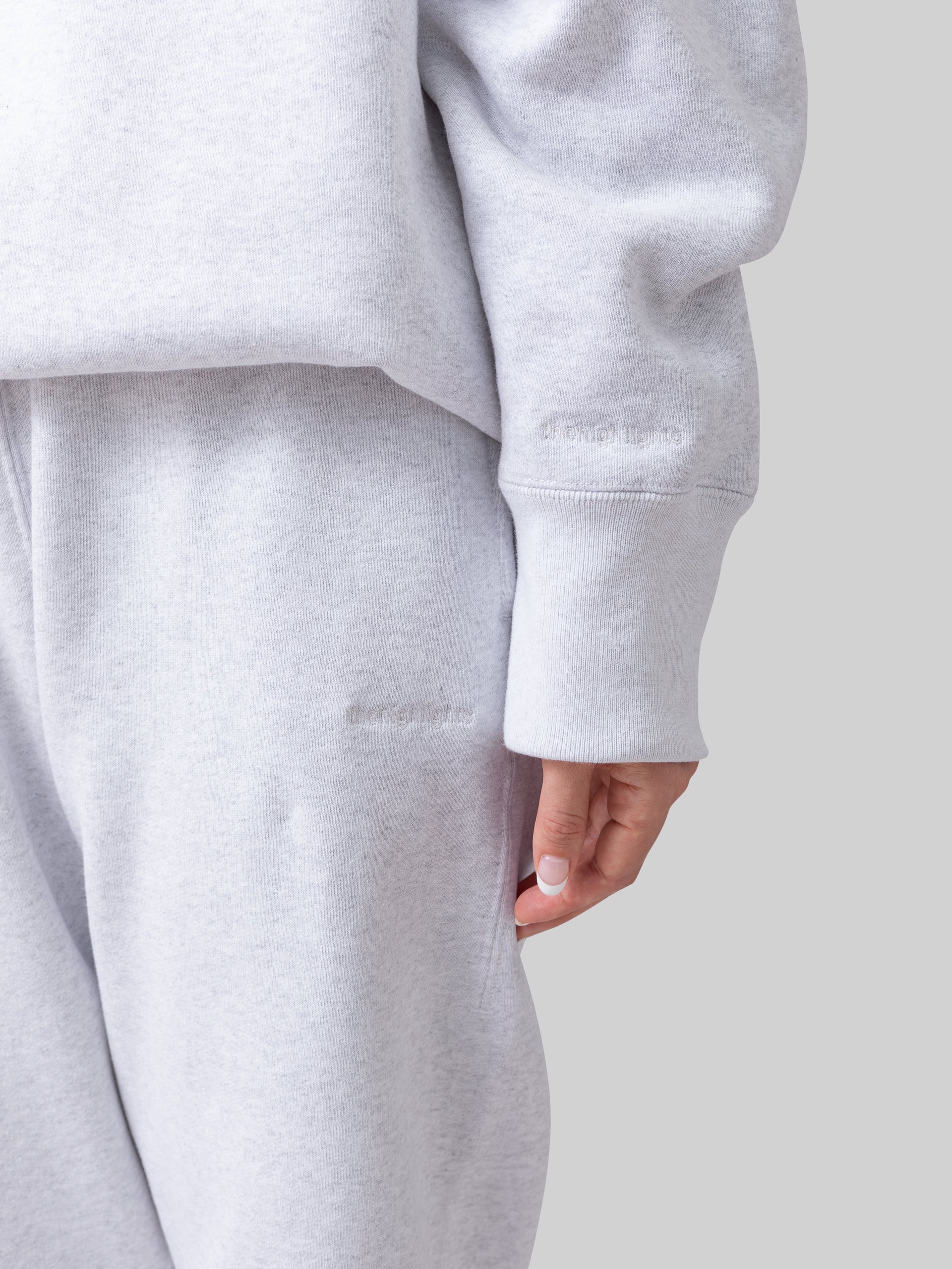 '2piece sweat' steam gray