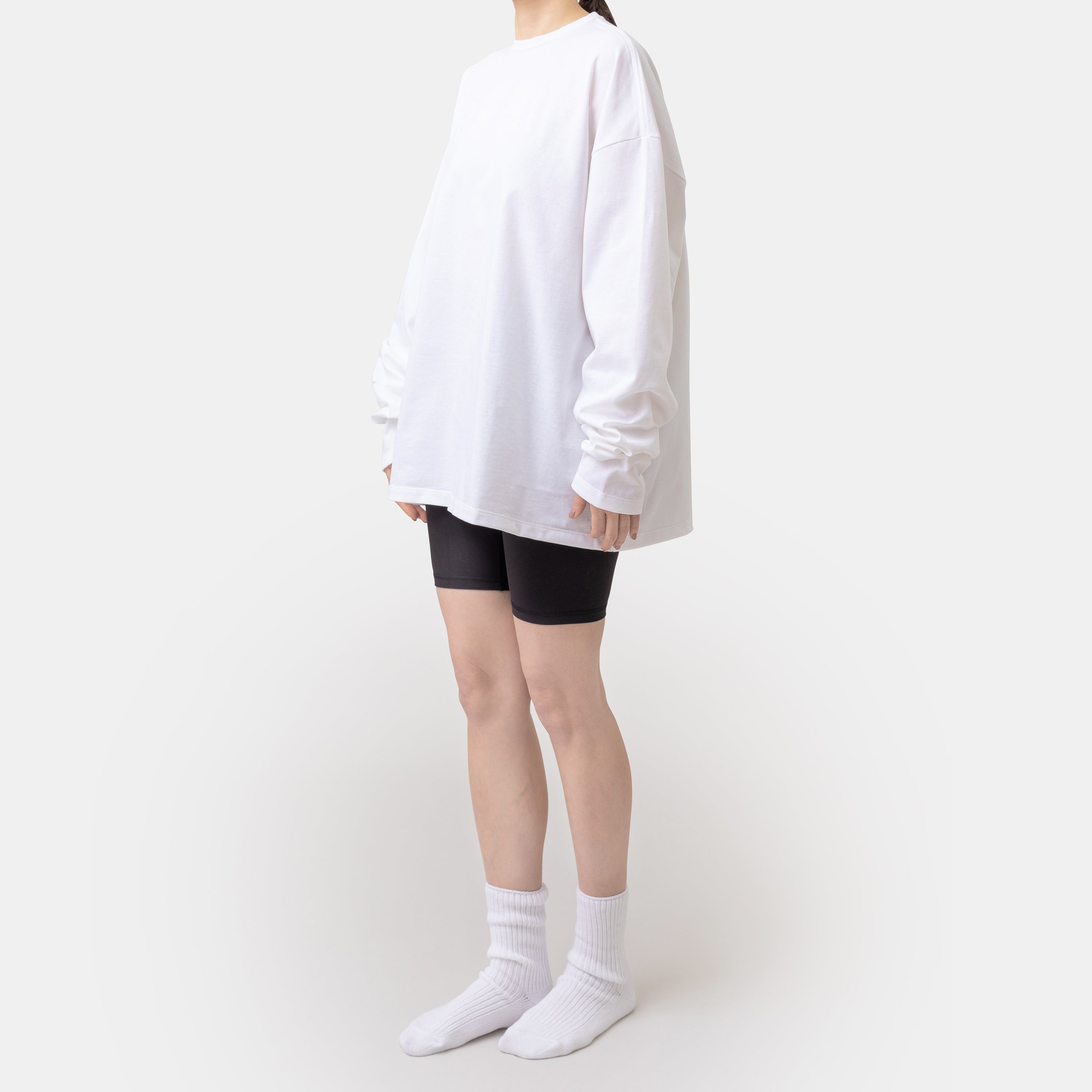 'big LS tee' white