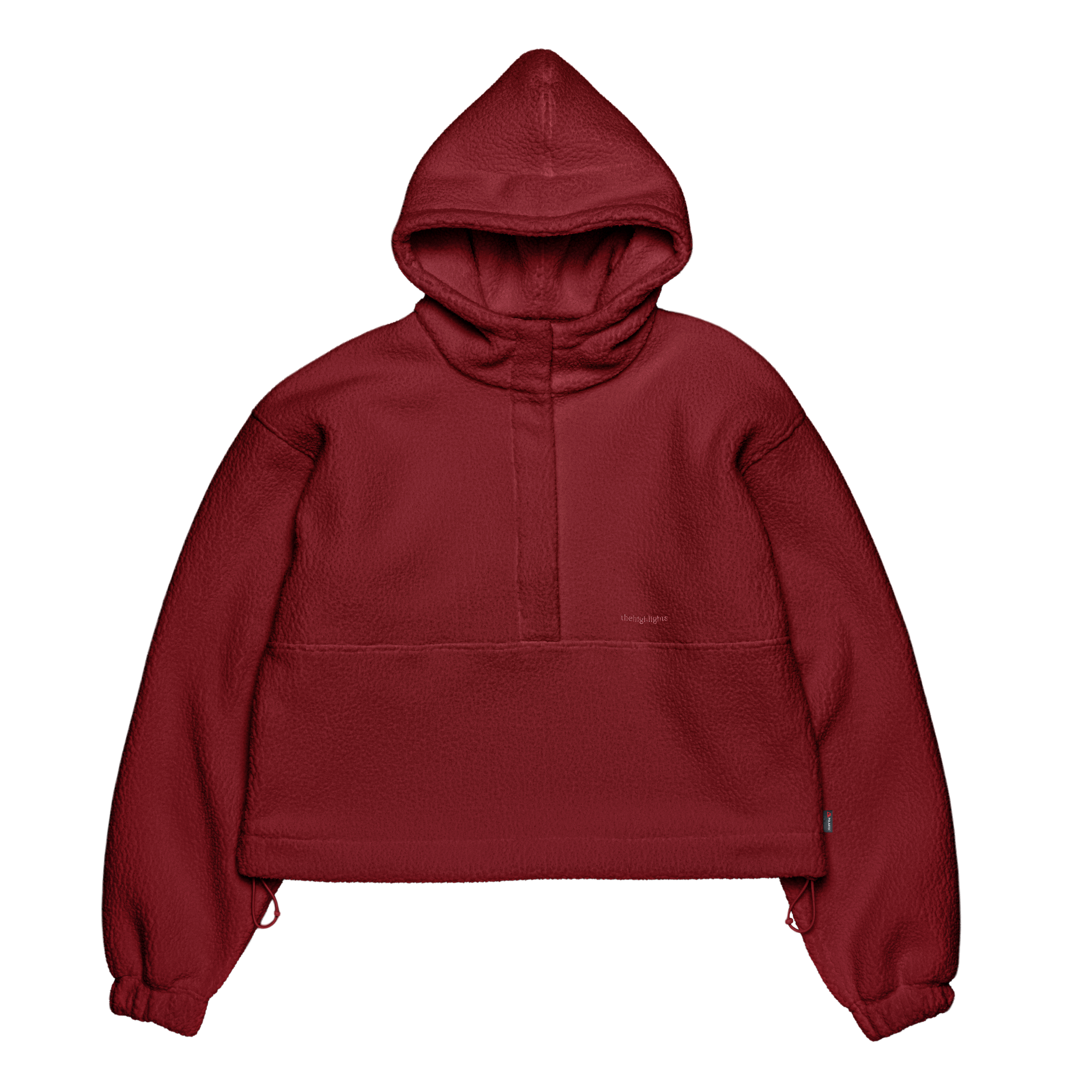 boa 'fleece' hoodie red