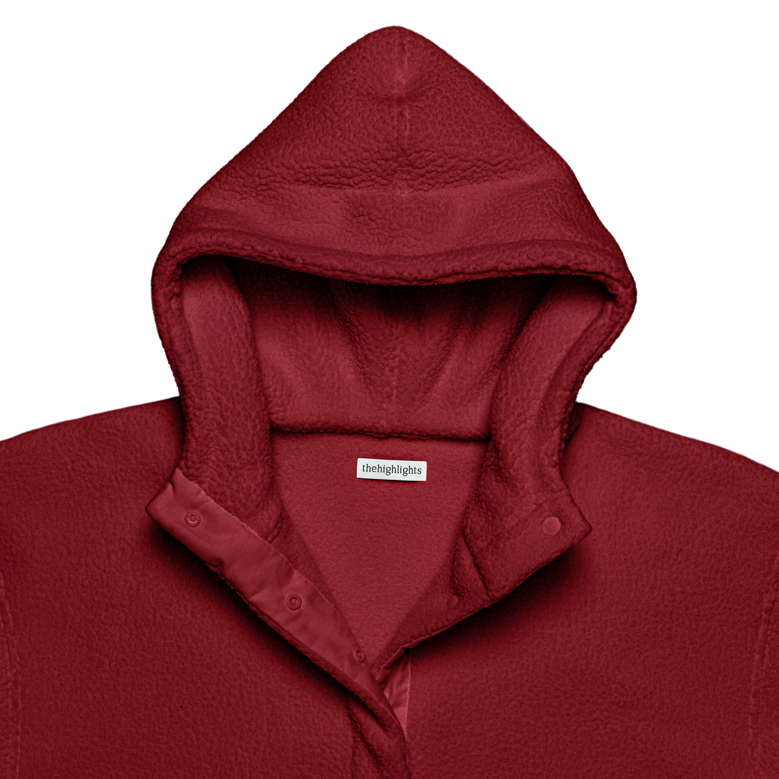 boa 'fleece' hoodie red