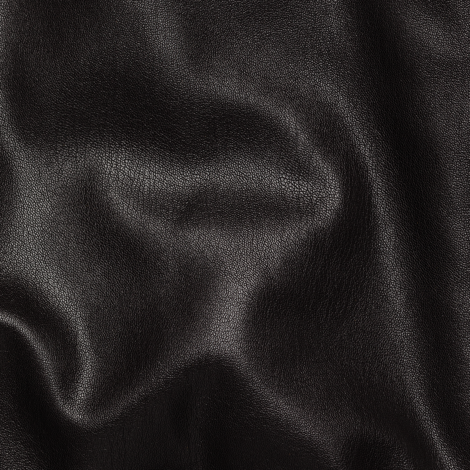 smooth eco-leather 'bomber' deep brown