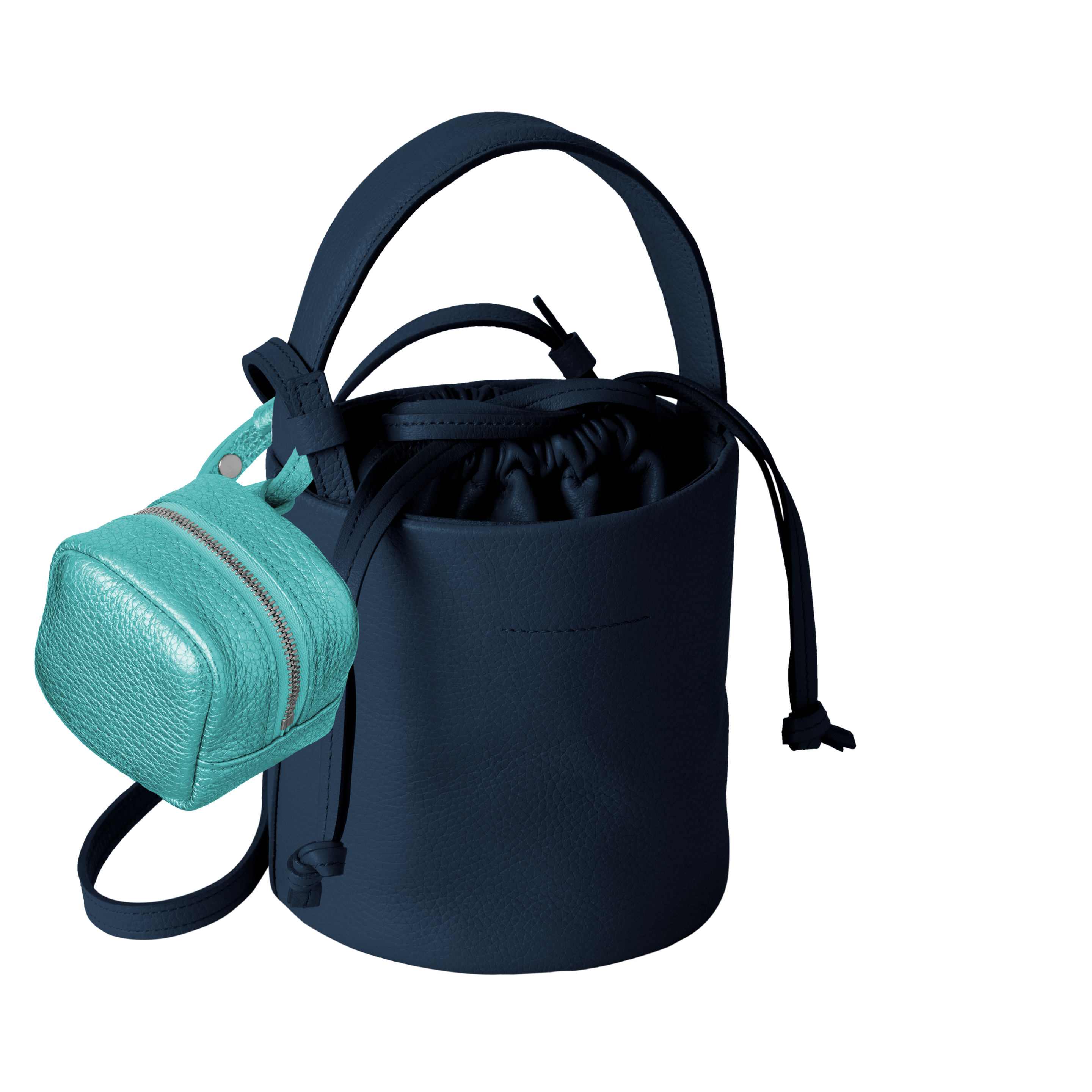 'bot' metallic blue silver