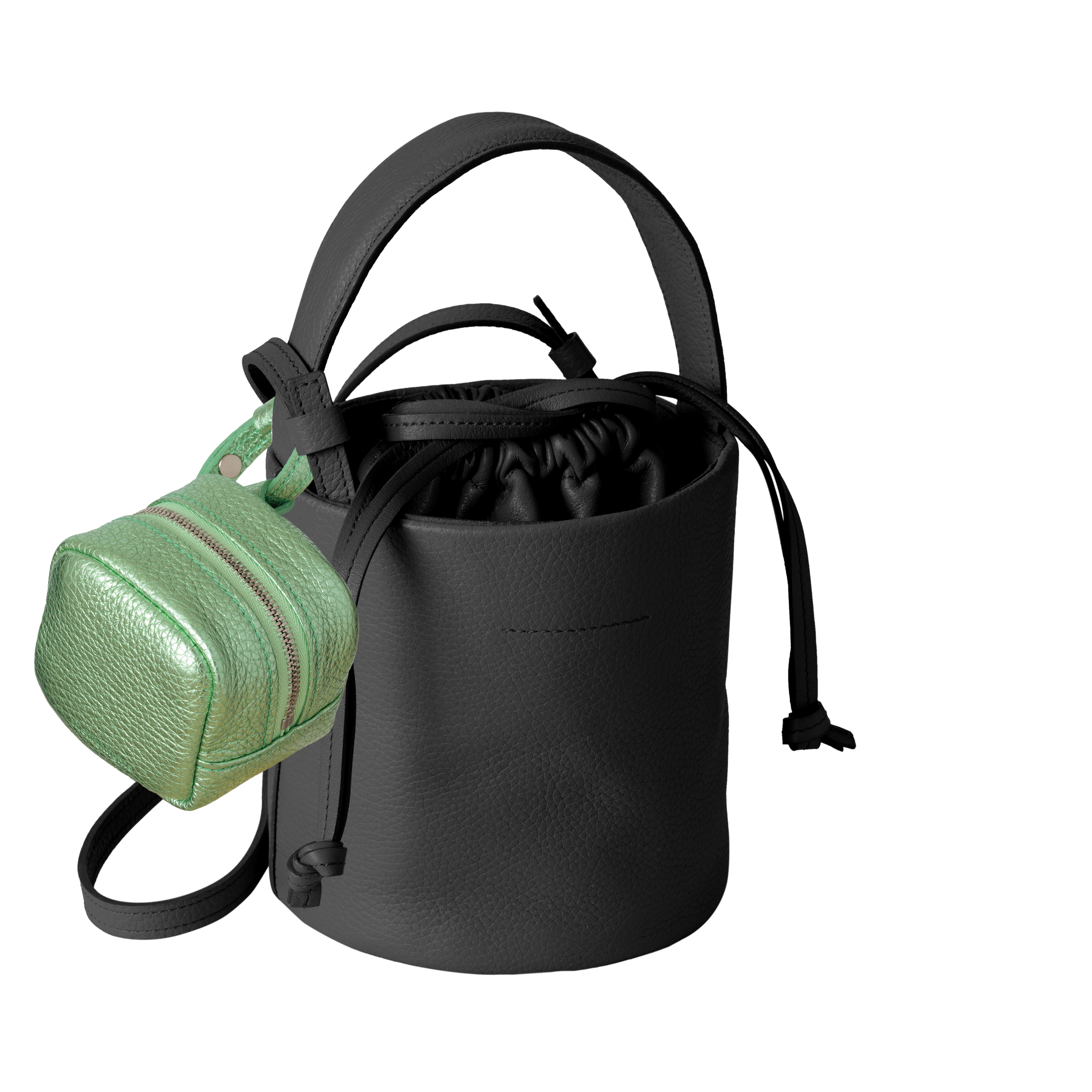 'bot' metallic green silver