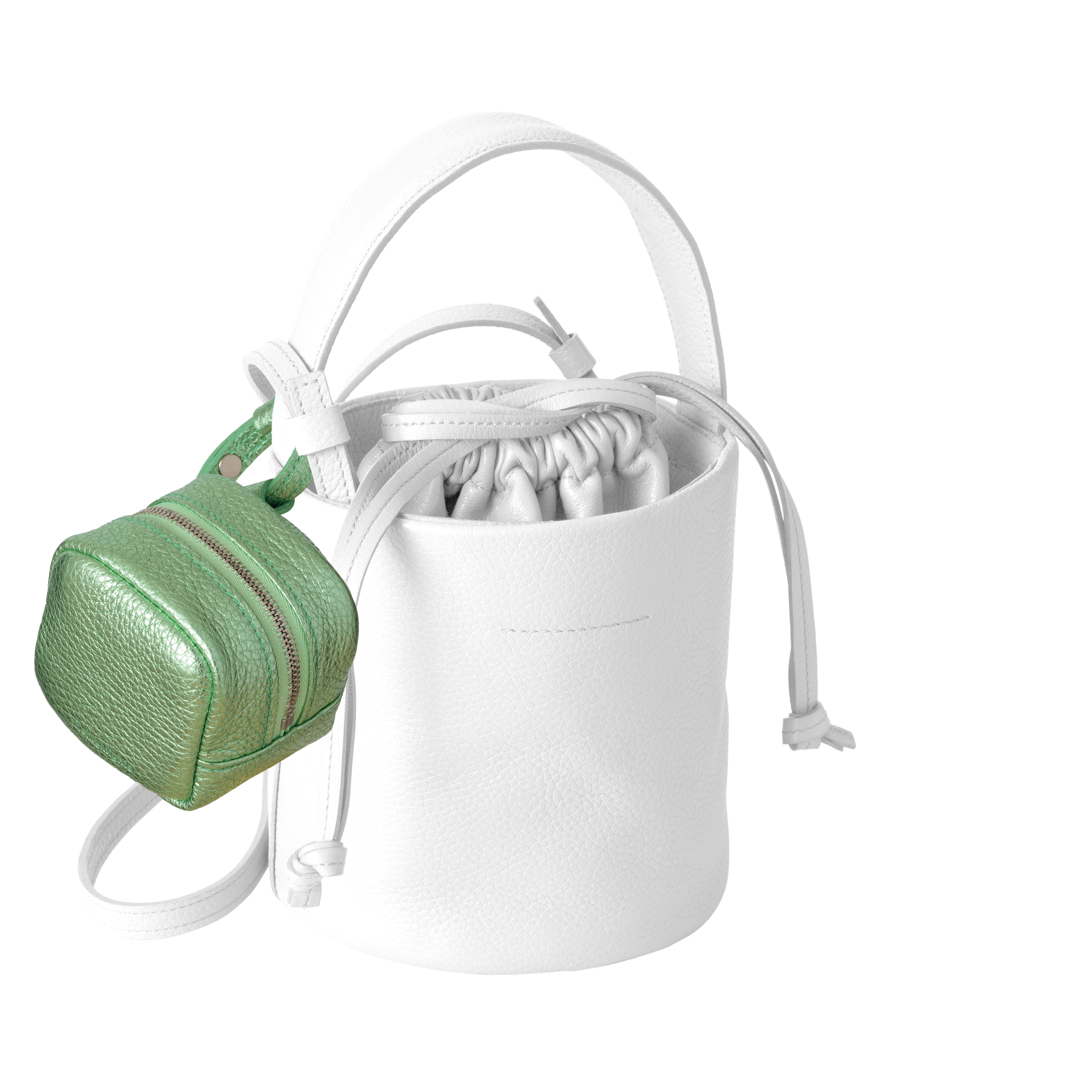 'bot' metallic green silver