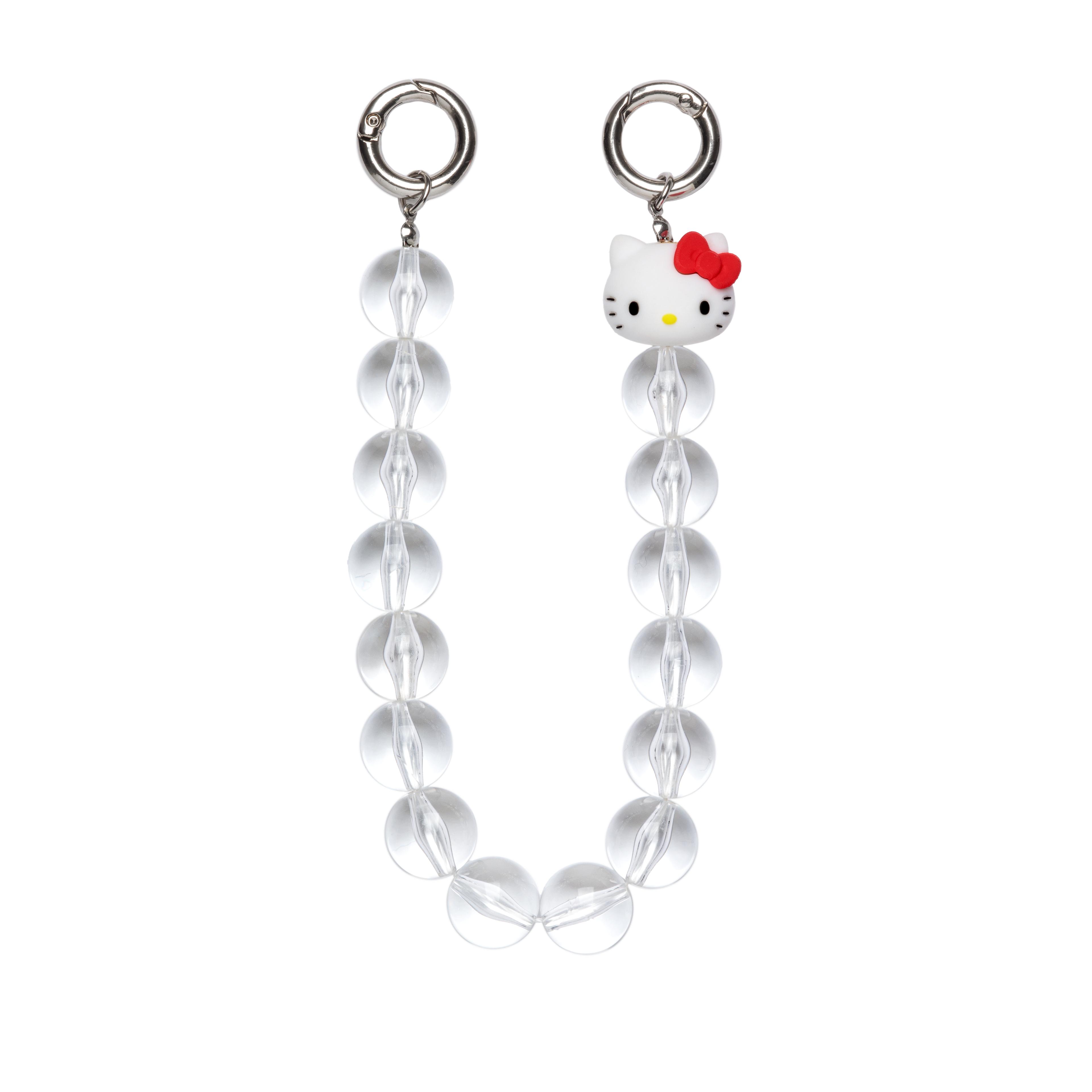 bubble 'strap' clear beads × HELLO KITTY