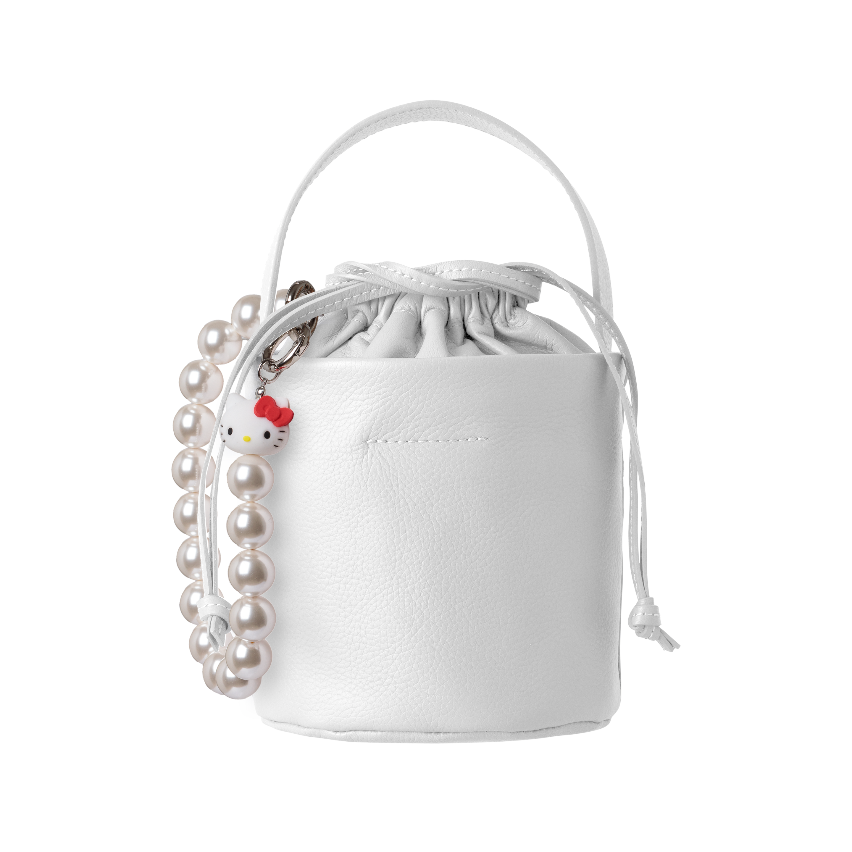 bubble 'strap' white beads × HELLO KITTY