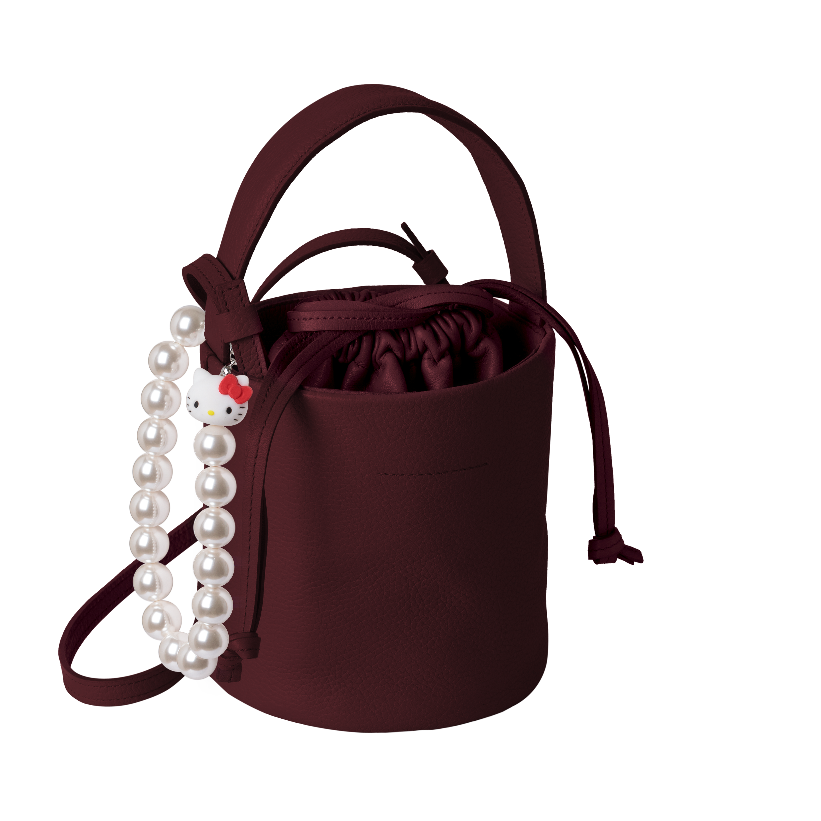 bubble 'strap' white beads × HELLO KITTY