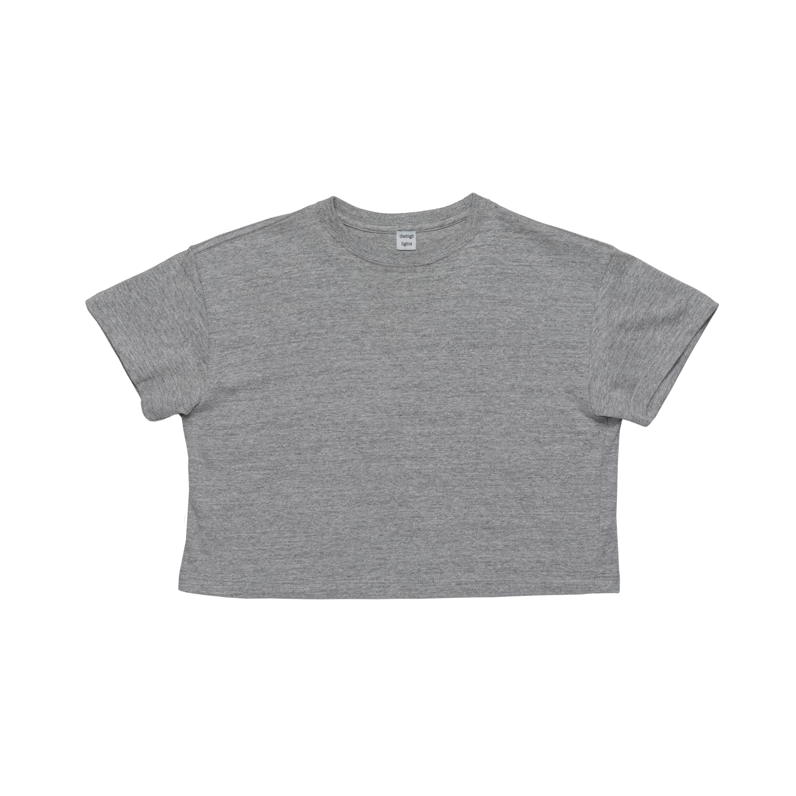 '2pack cropped tee' light-fit T-shirt gray