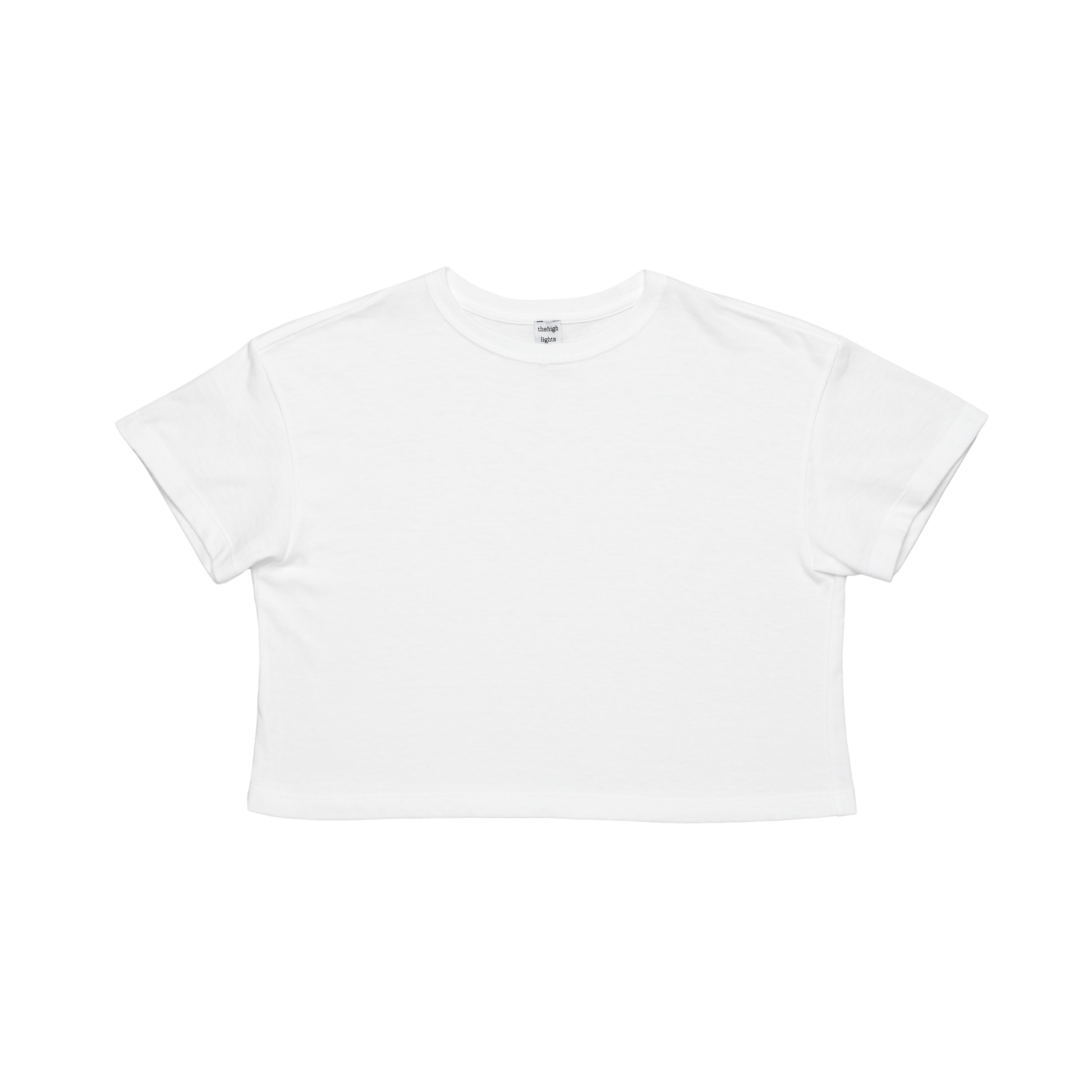 '2pack cropped tee' light-fit T-shirt white