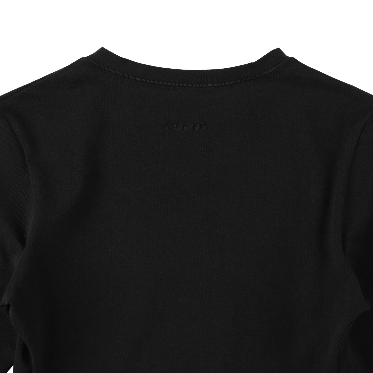 cropped 'compact LS tee' black