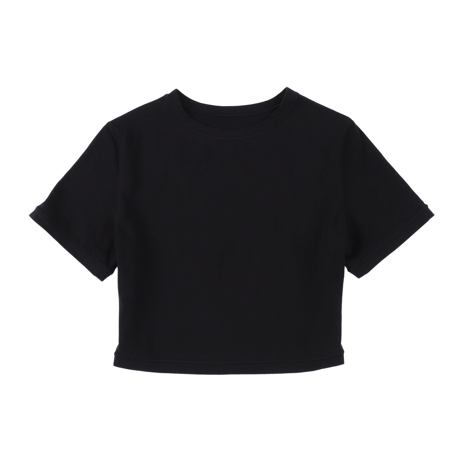 cropped 'compact tee' black – thehighlights