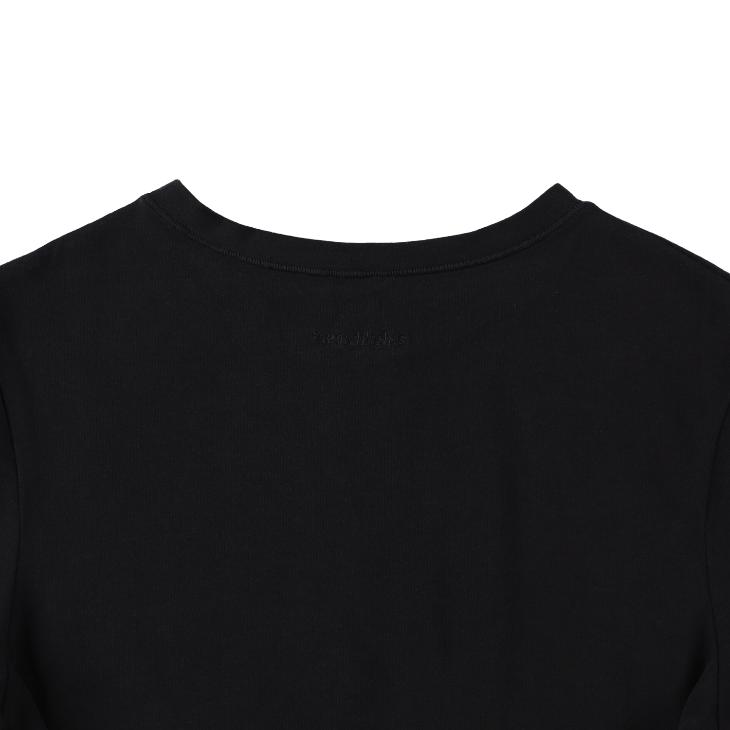 cropped 'compact tee' black