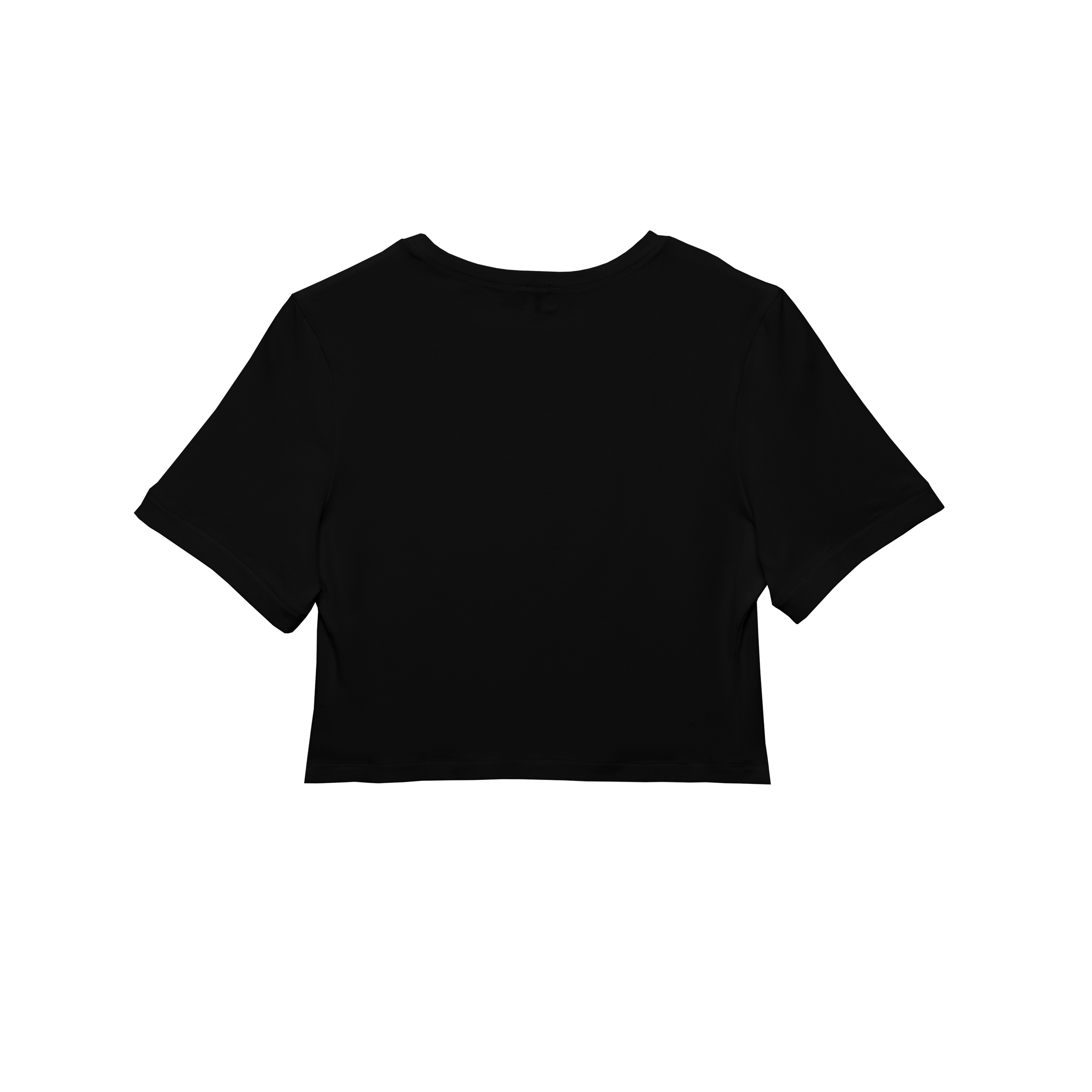 cropped 'compact tee' black