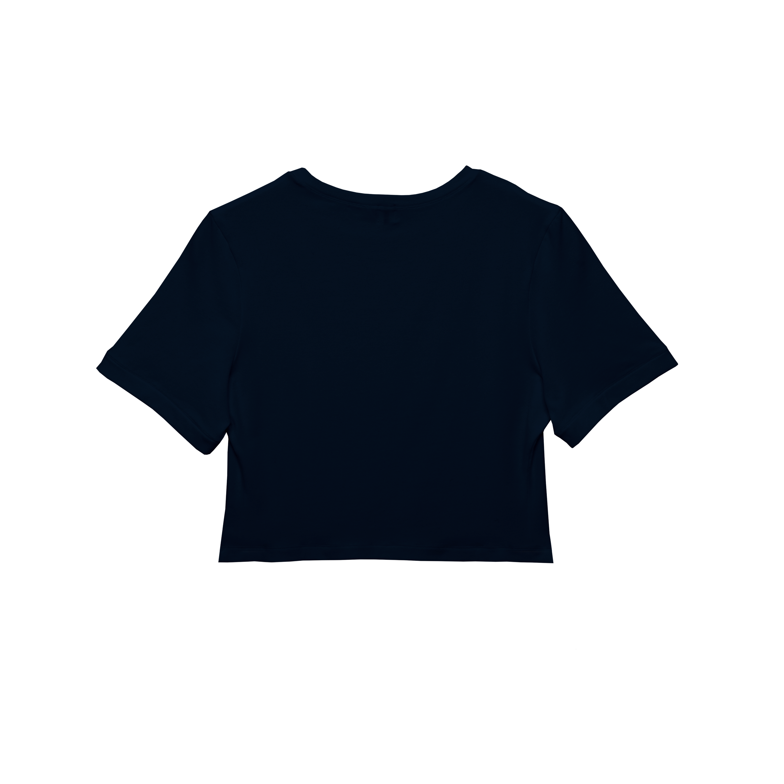 cropped 'compact tee' navy