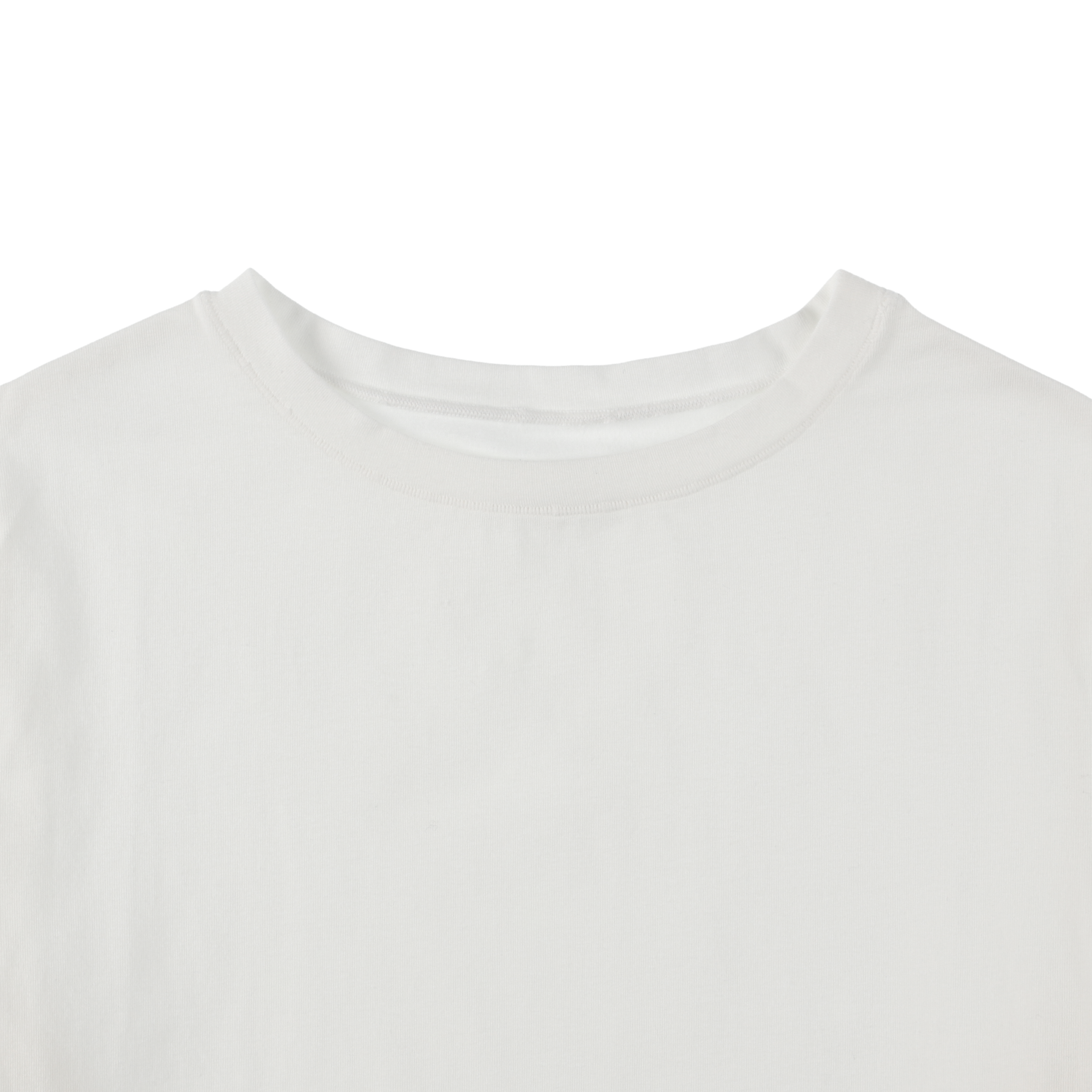 cropped 'compact tee' white