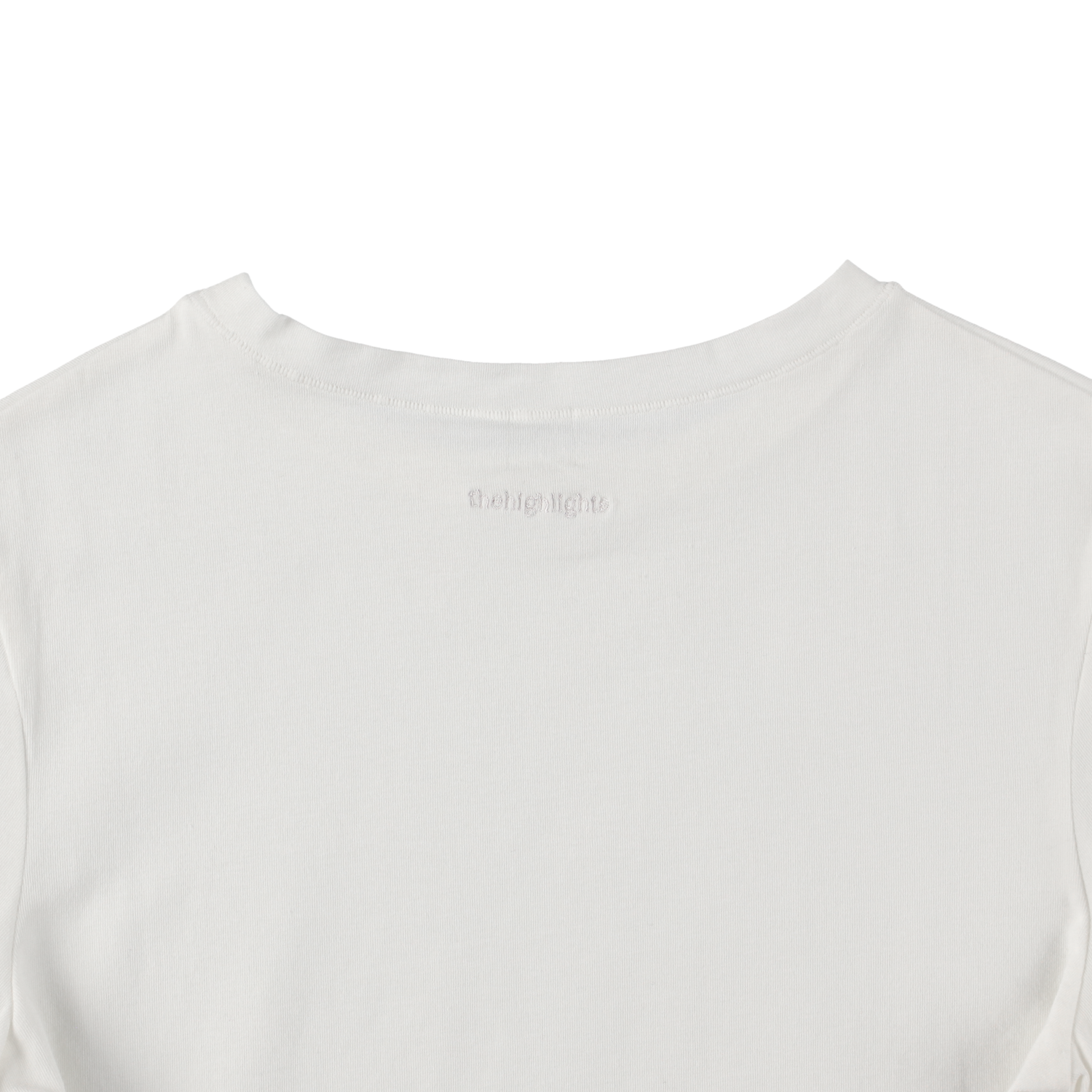 cropped 'compact tee' white
