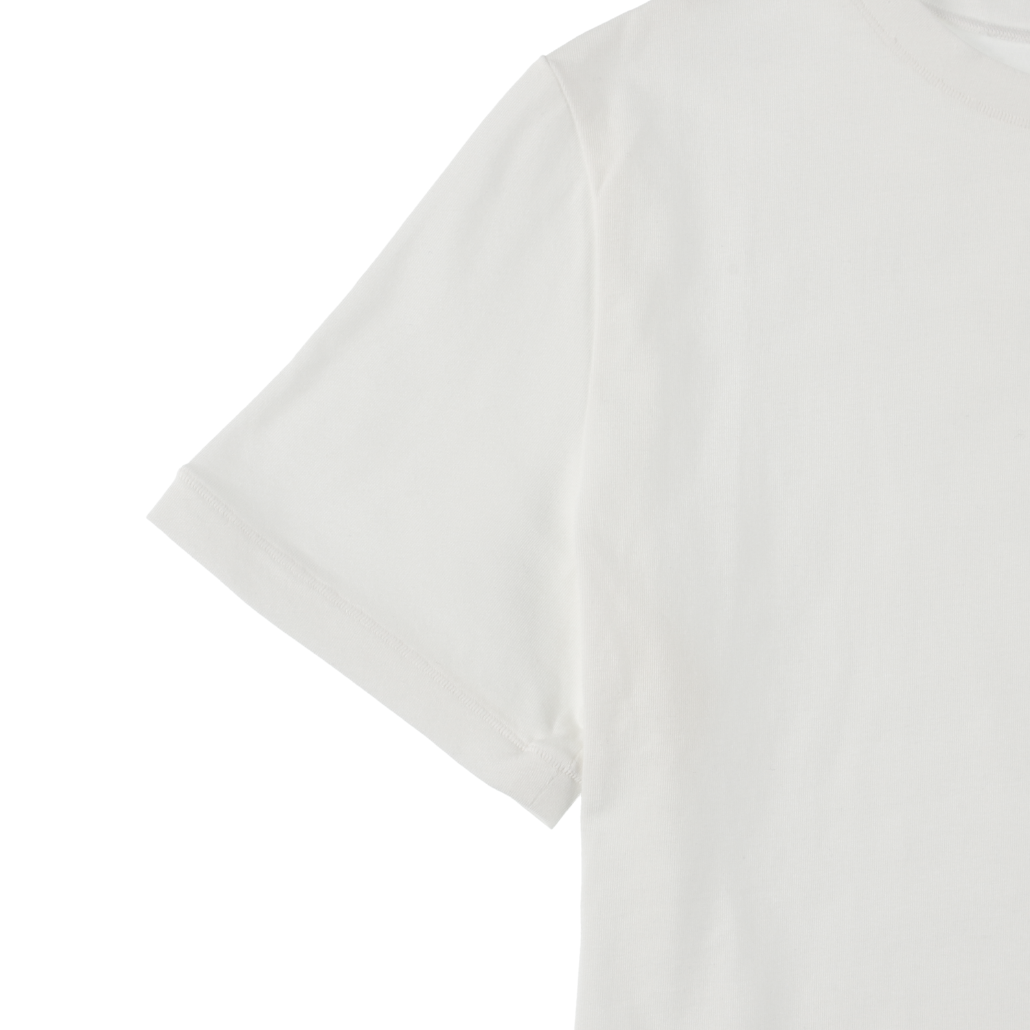 cropped 'compact tee' white