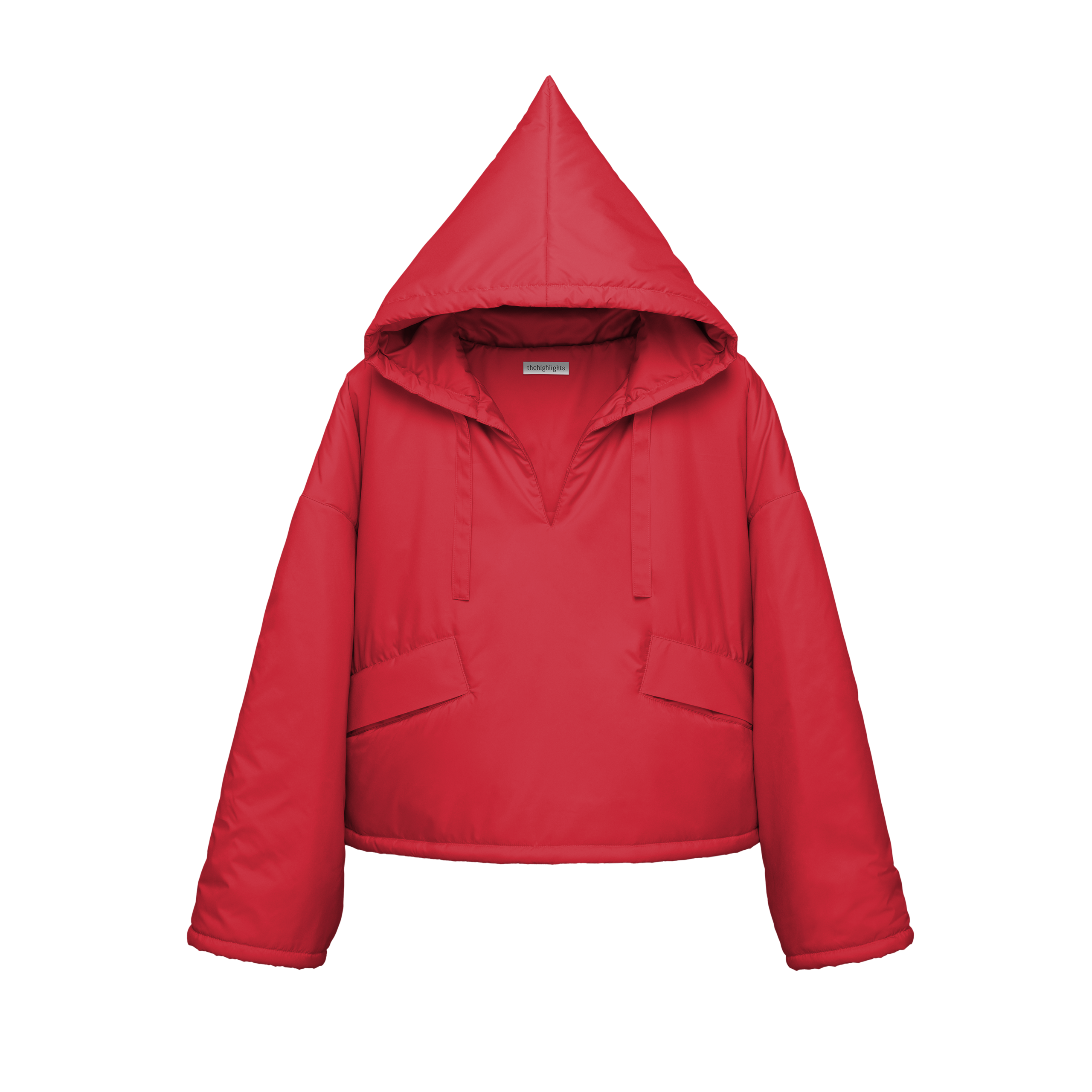 cropped 'over' charm red