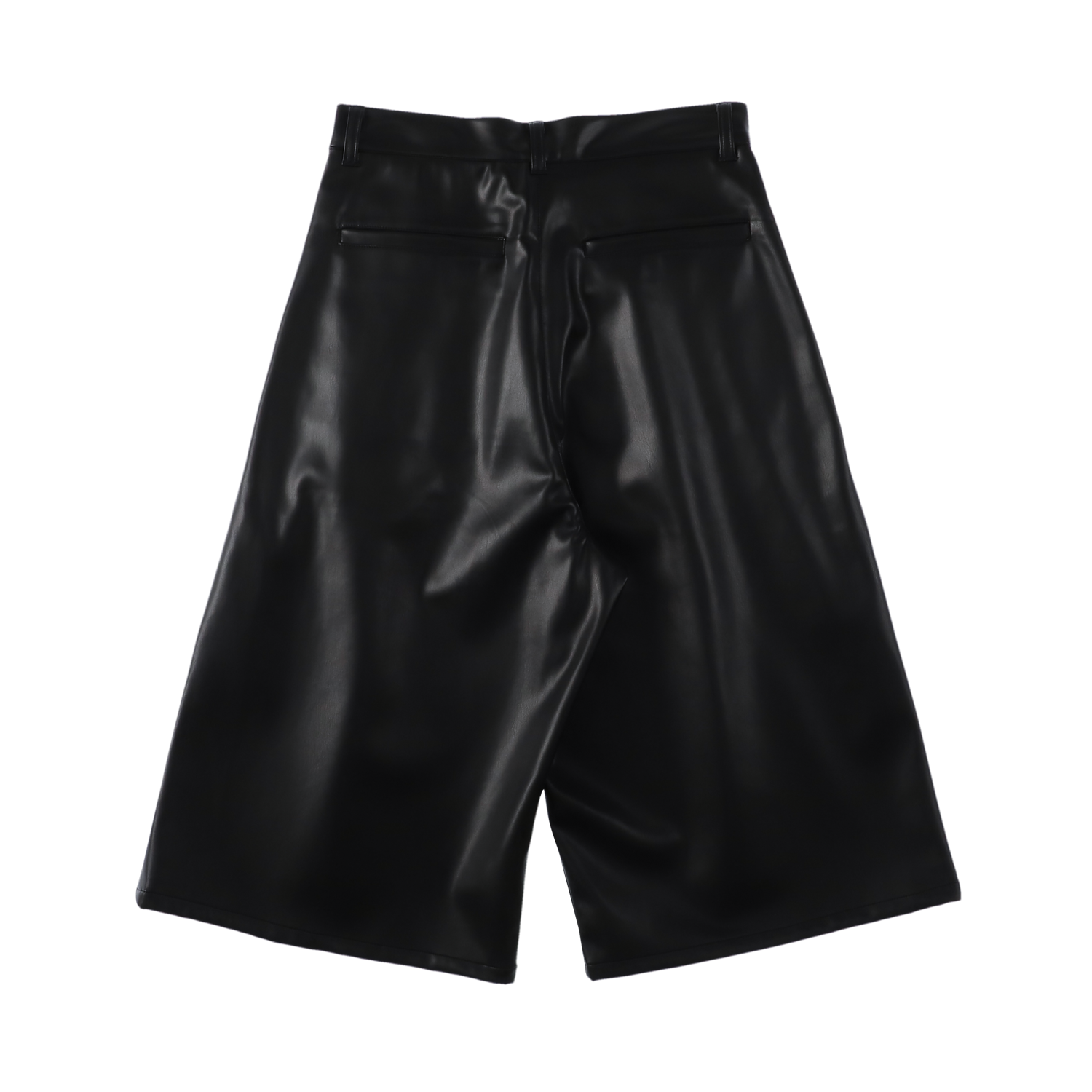 sleek leather 'drill' black