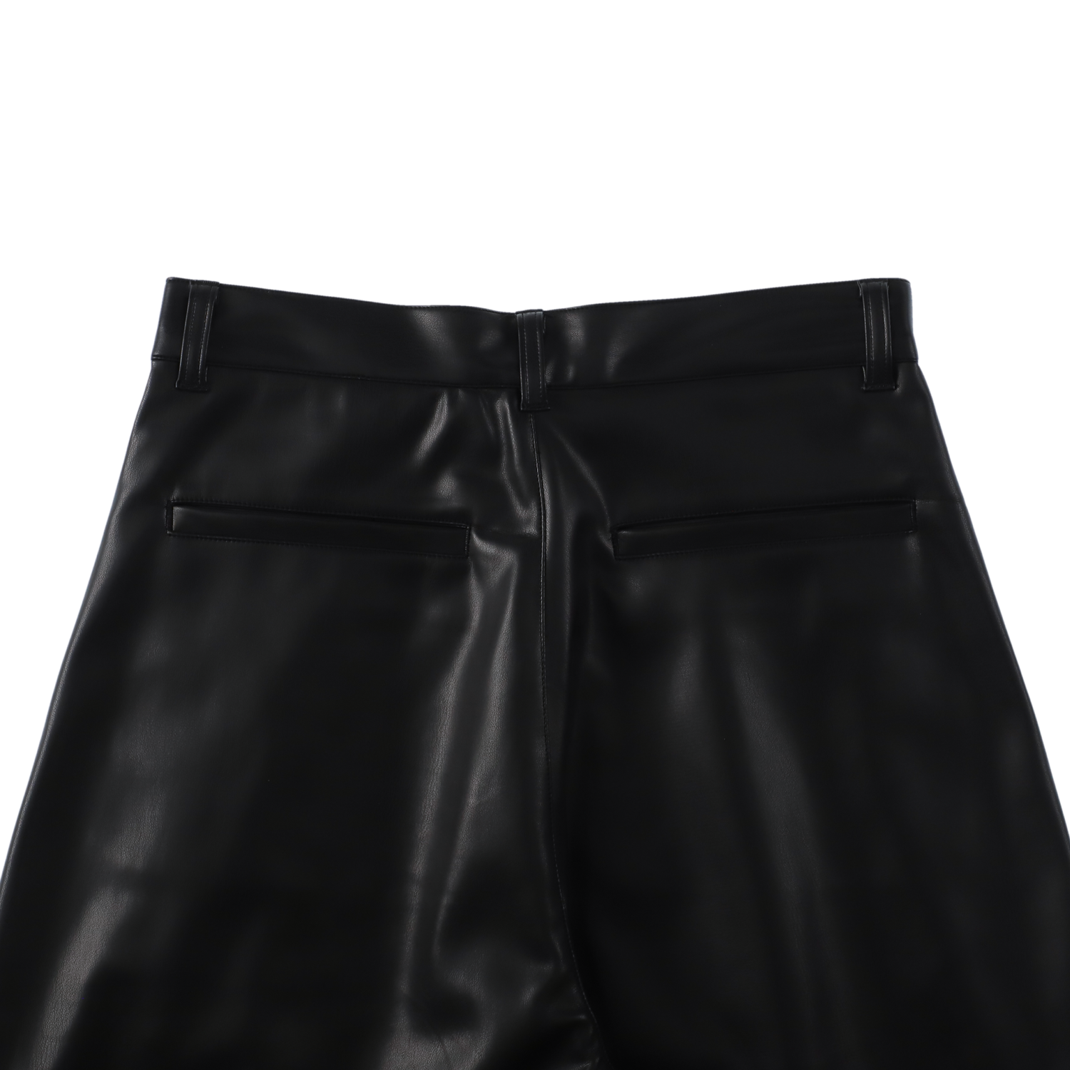 sleek leather 'drill' black