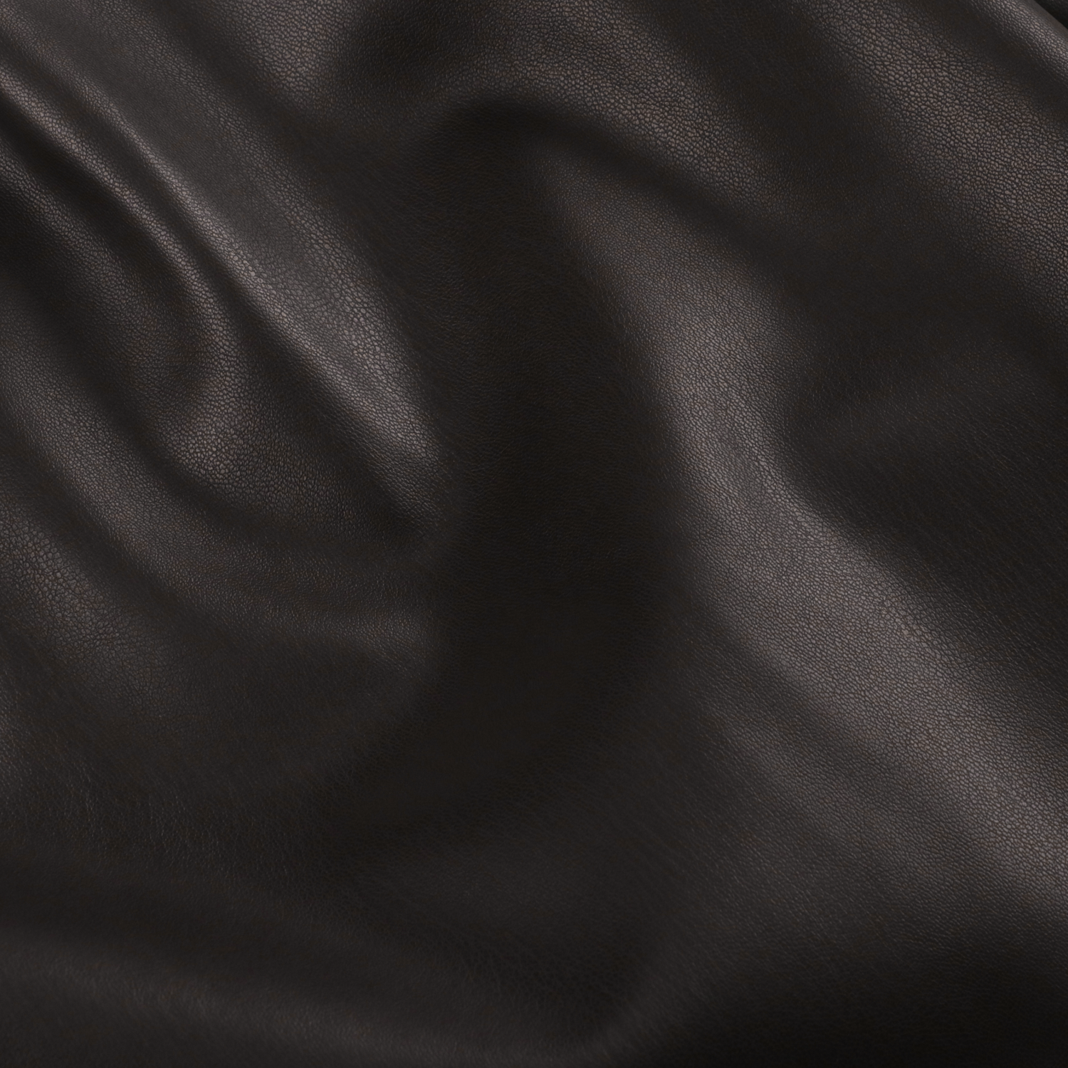 sleek leather 'drill' dark brown