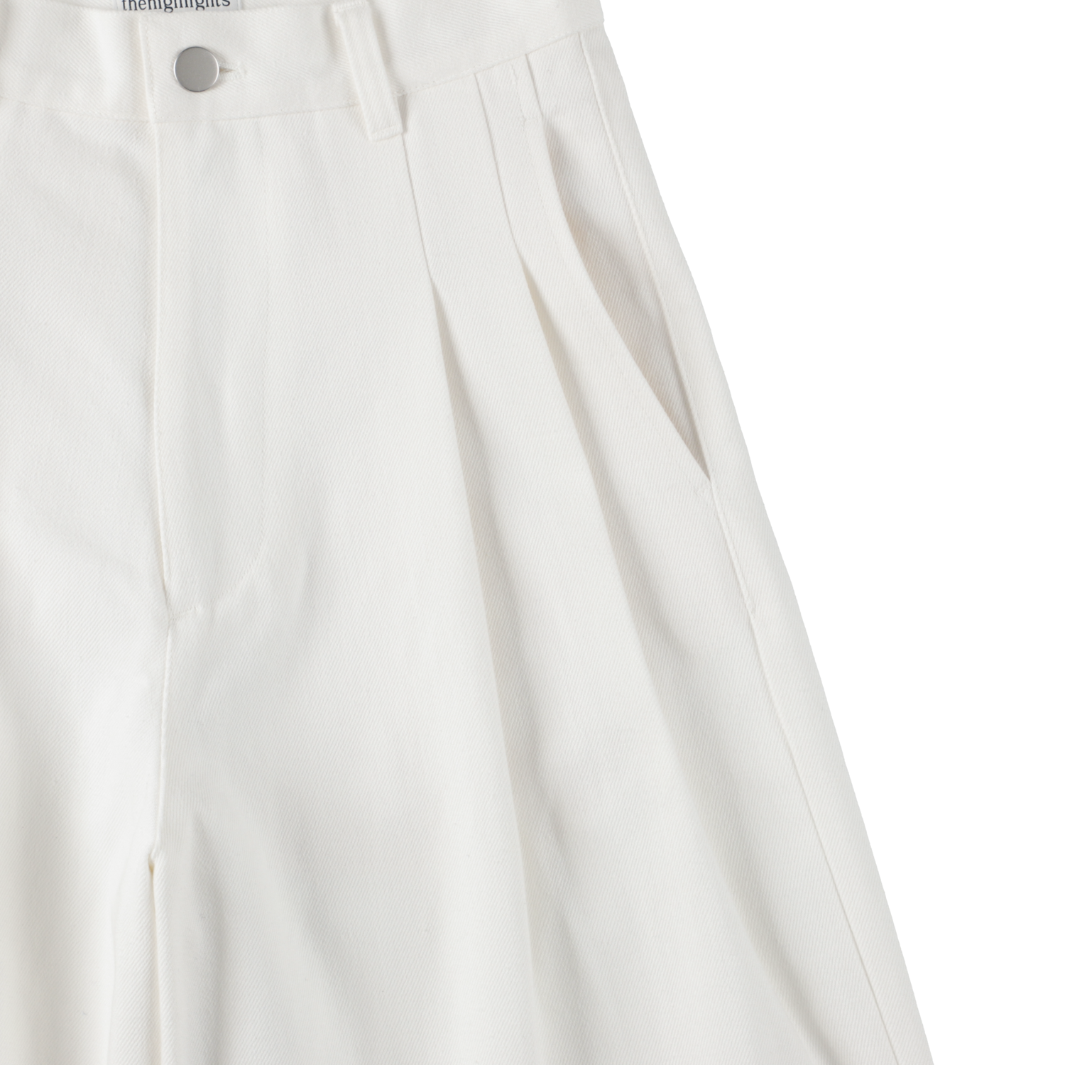 'drill' white denim