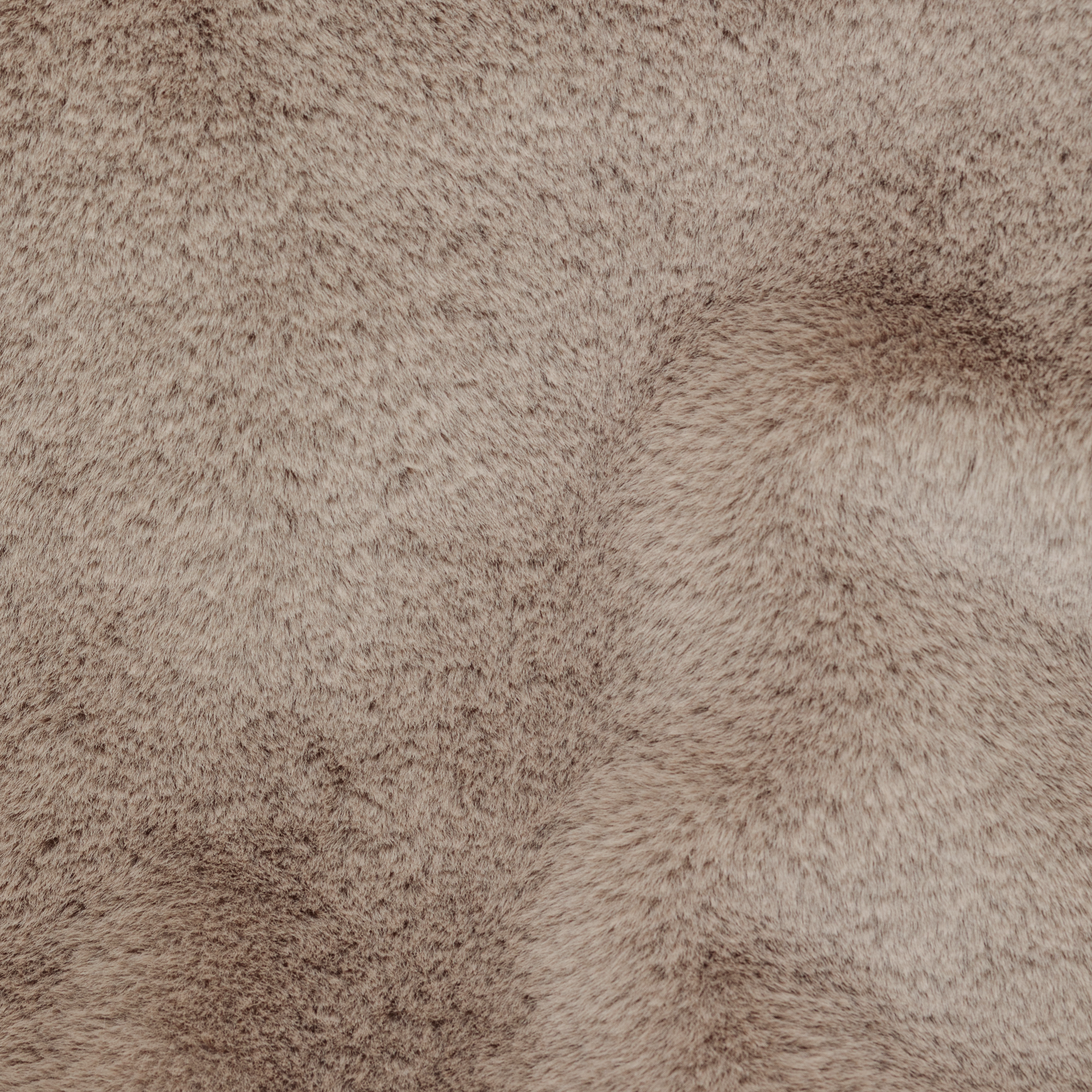 eco-fur 'long coat' few beige