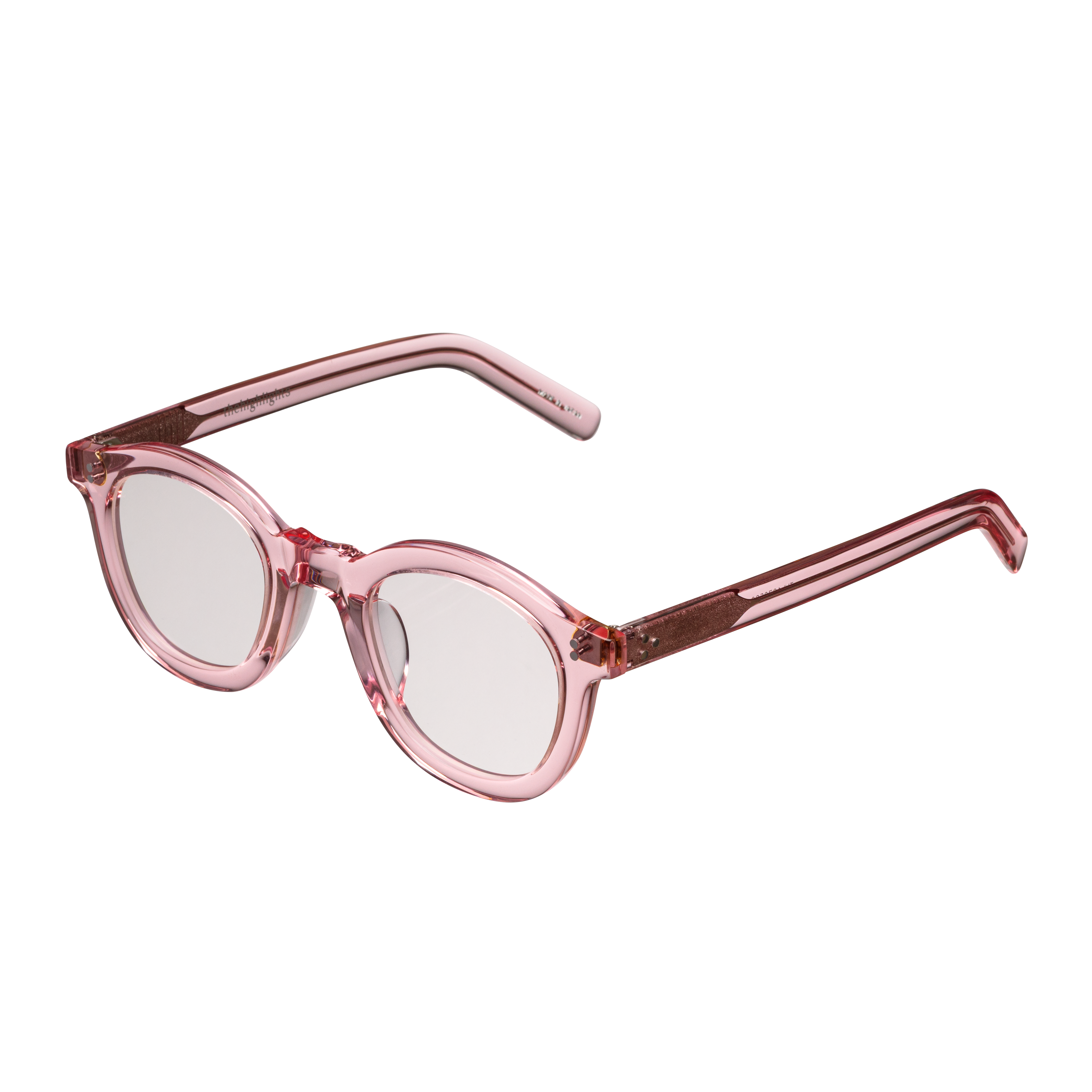 sunglasses 'peach' clear pink
