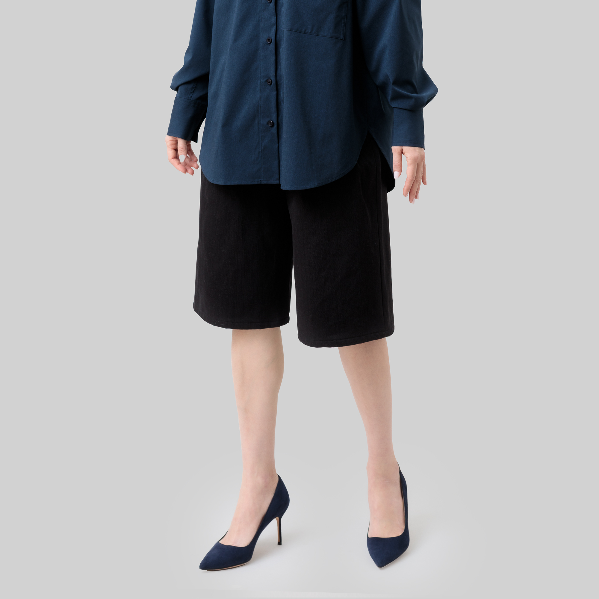 'drill' blue denim