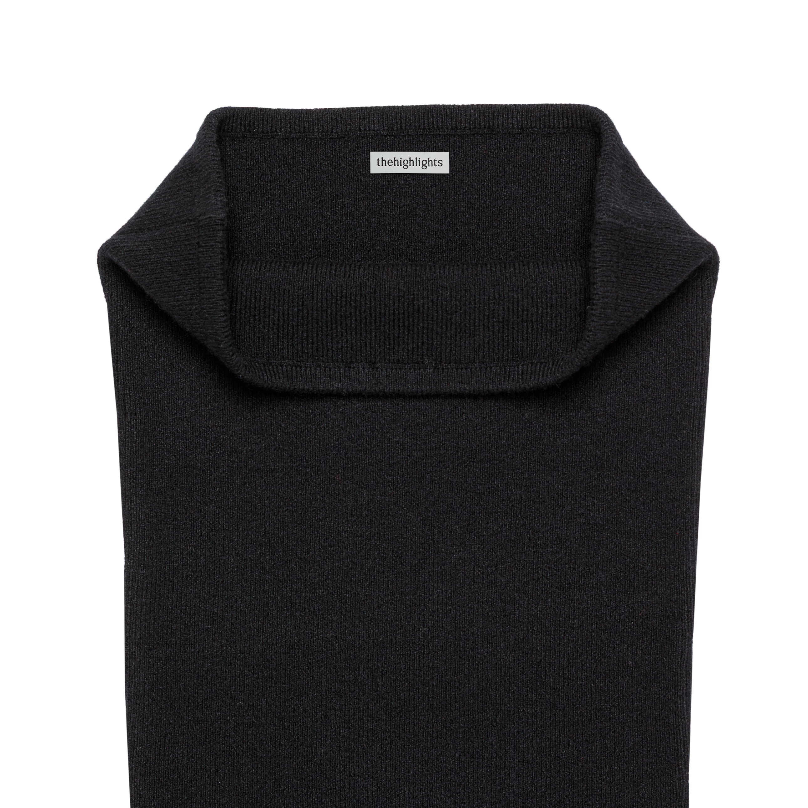 'knit' baretop black