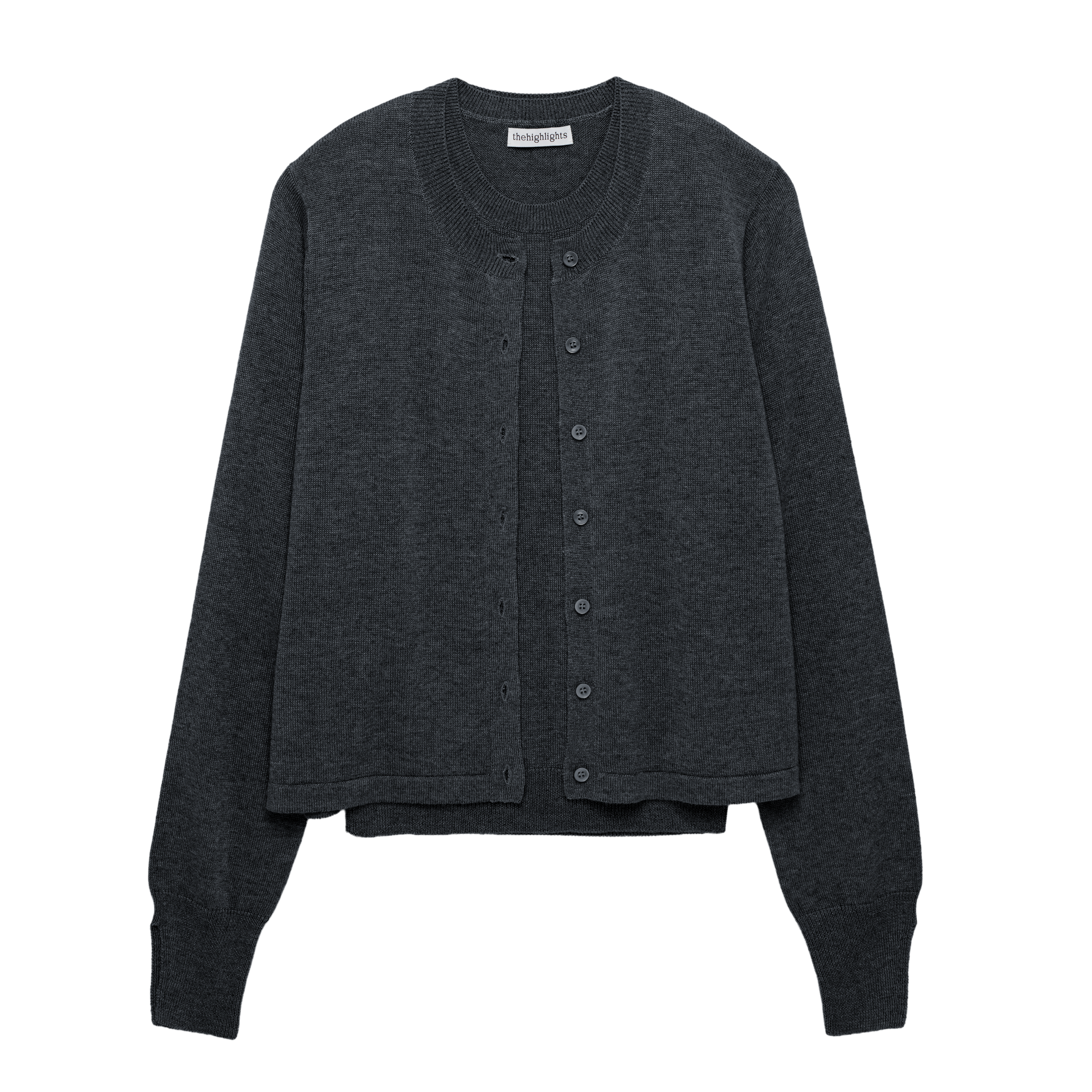 ‘knit’ ensemble charcoal gray