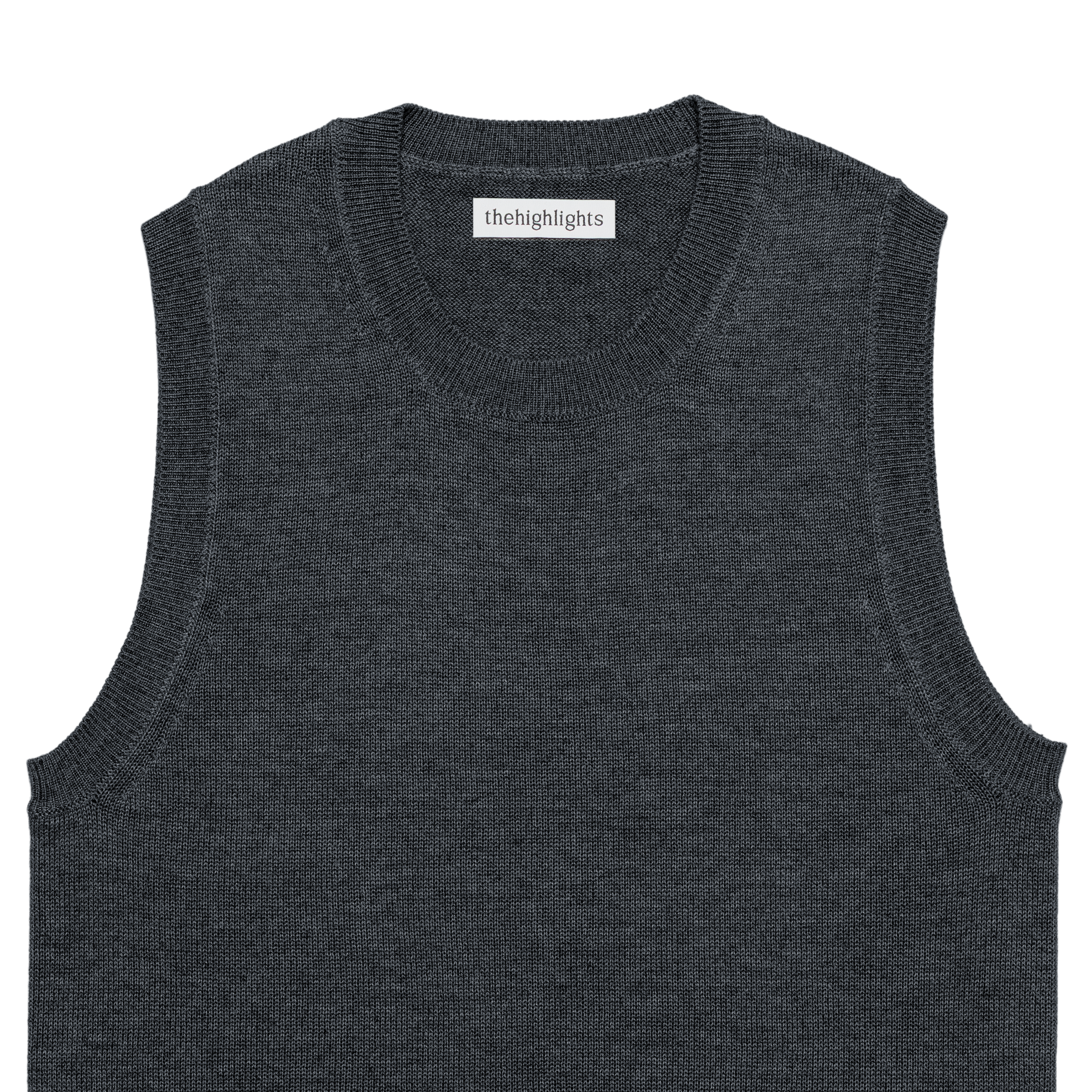 ‘knit’ ensemble charcoal gray