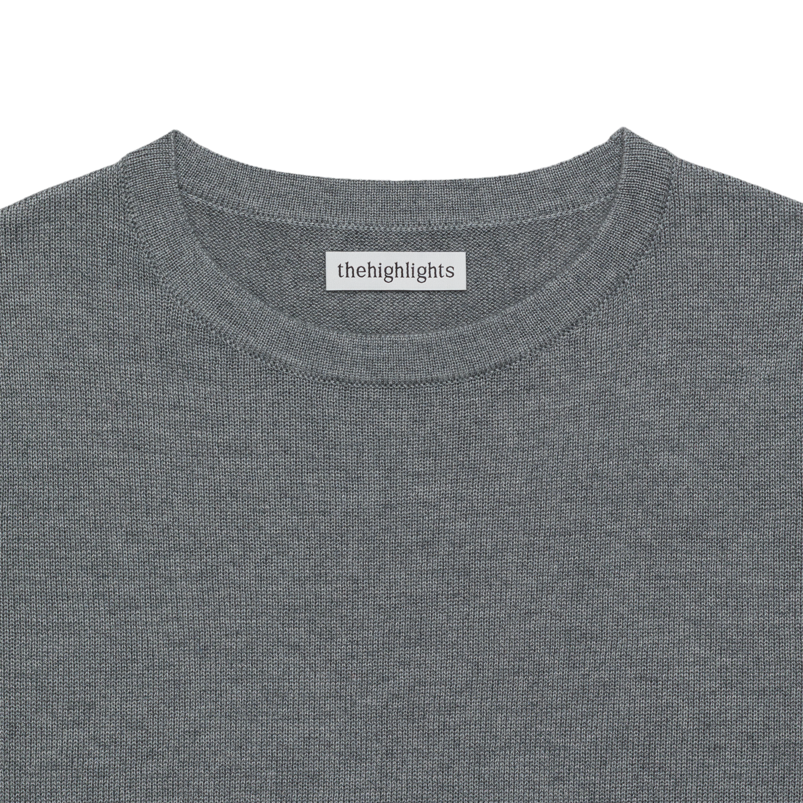 'knit' tee gray