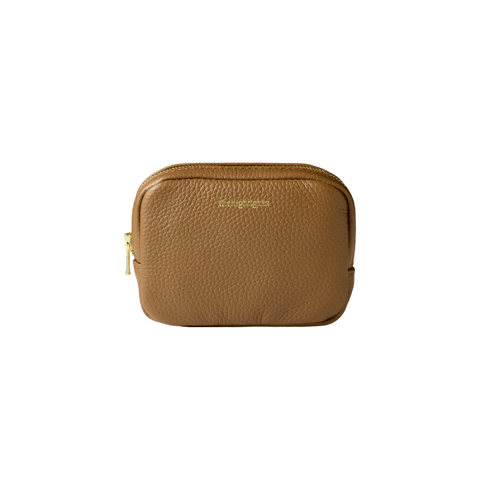 mini 'pouch' teddy brown