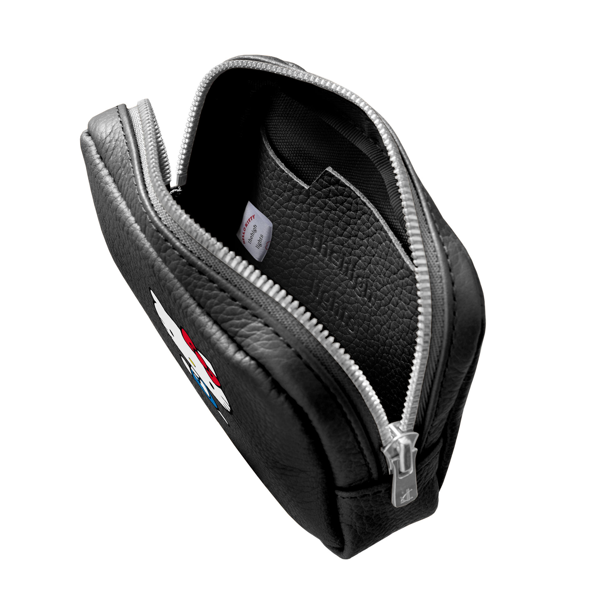 mini 'pouch' more black × HELLO KITTY