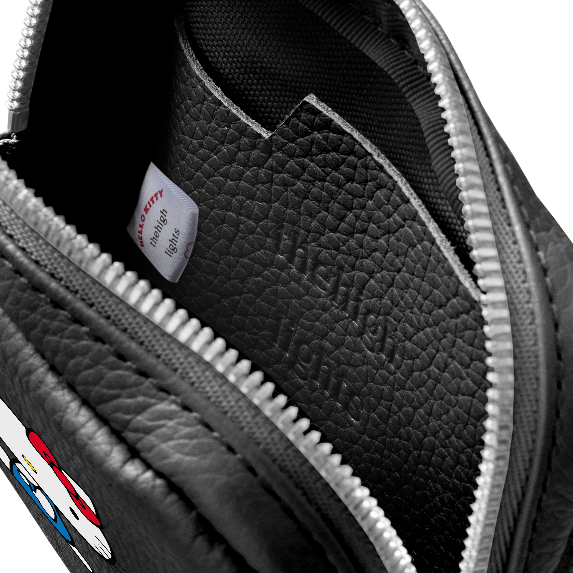 mini 'pouch' more black × HELLO KITTY