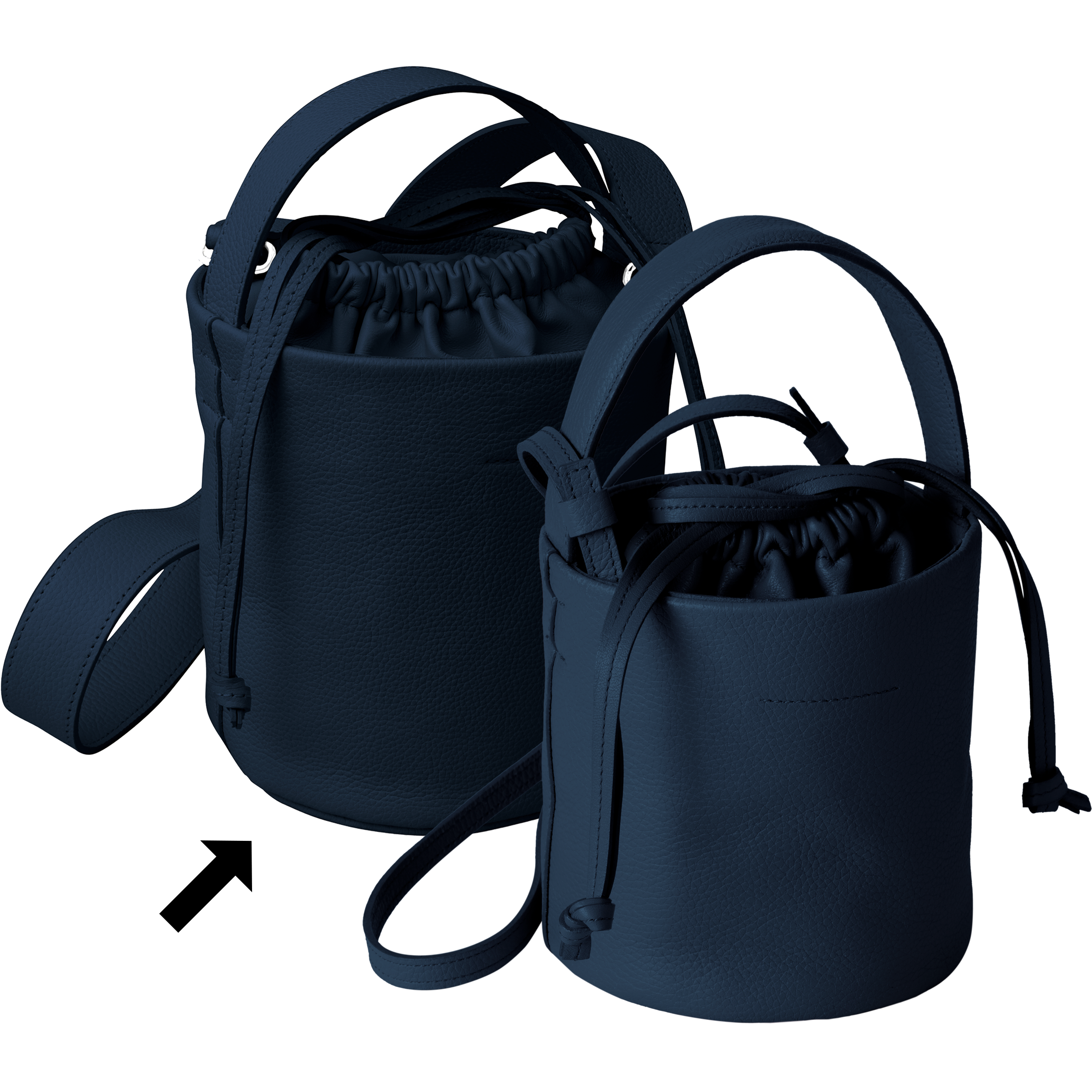 'pot large' ink navy