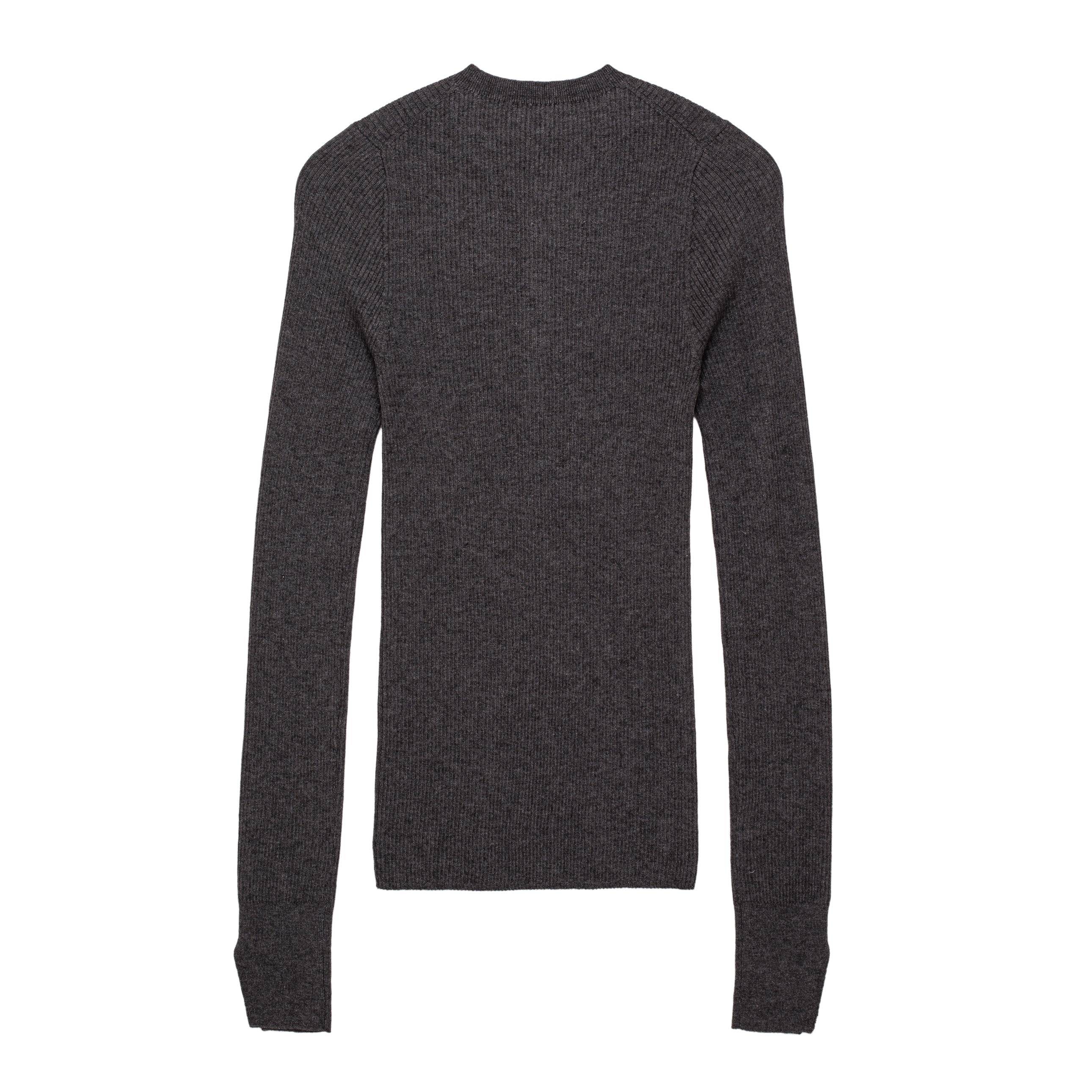 rib ‘knit’ henry-sweater charcoal gray