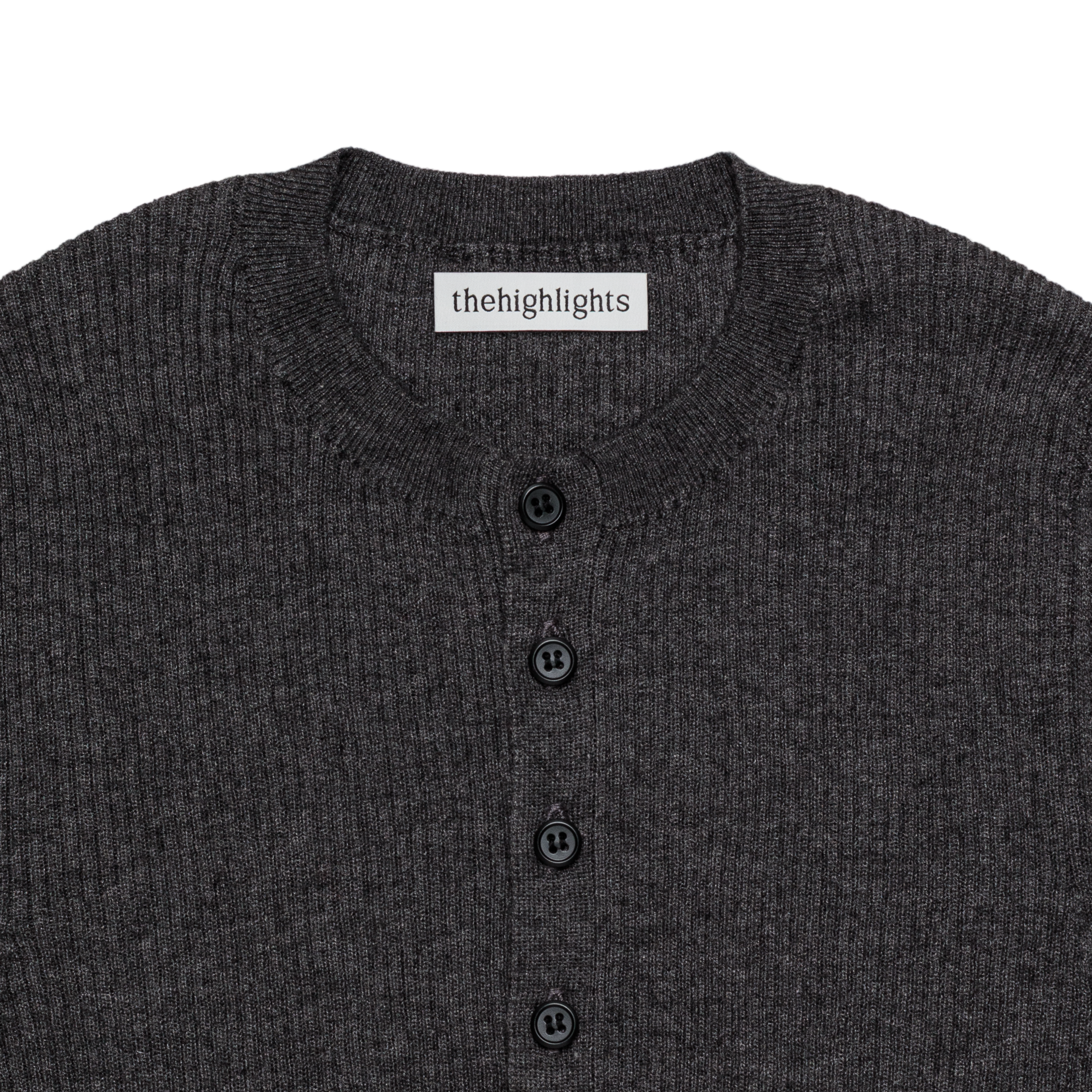 rib ‘knit’ henry-sweater charcoal gray
