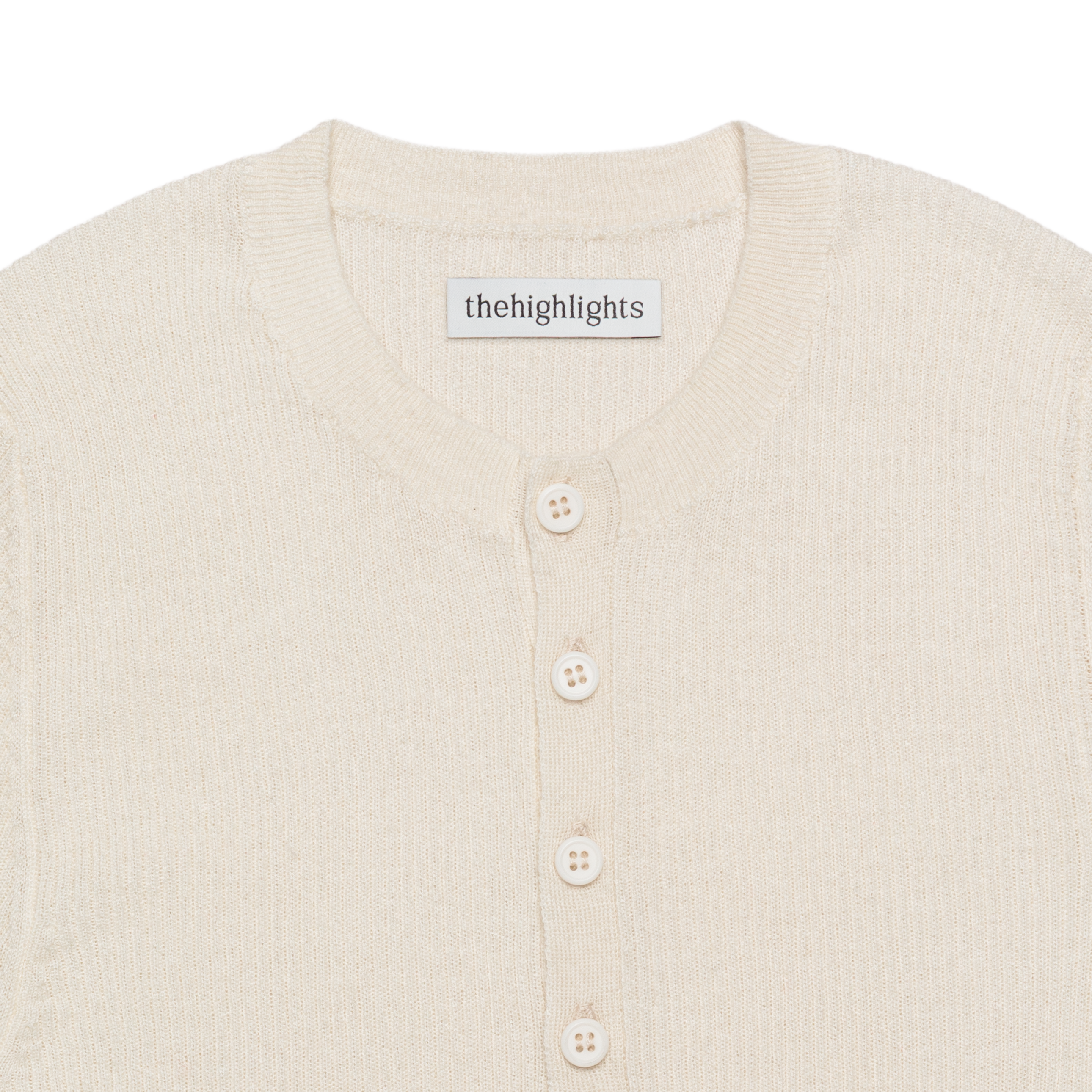 rib ‘knit’ henry-sweater white