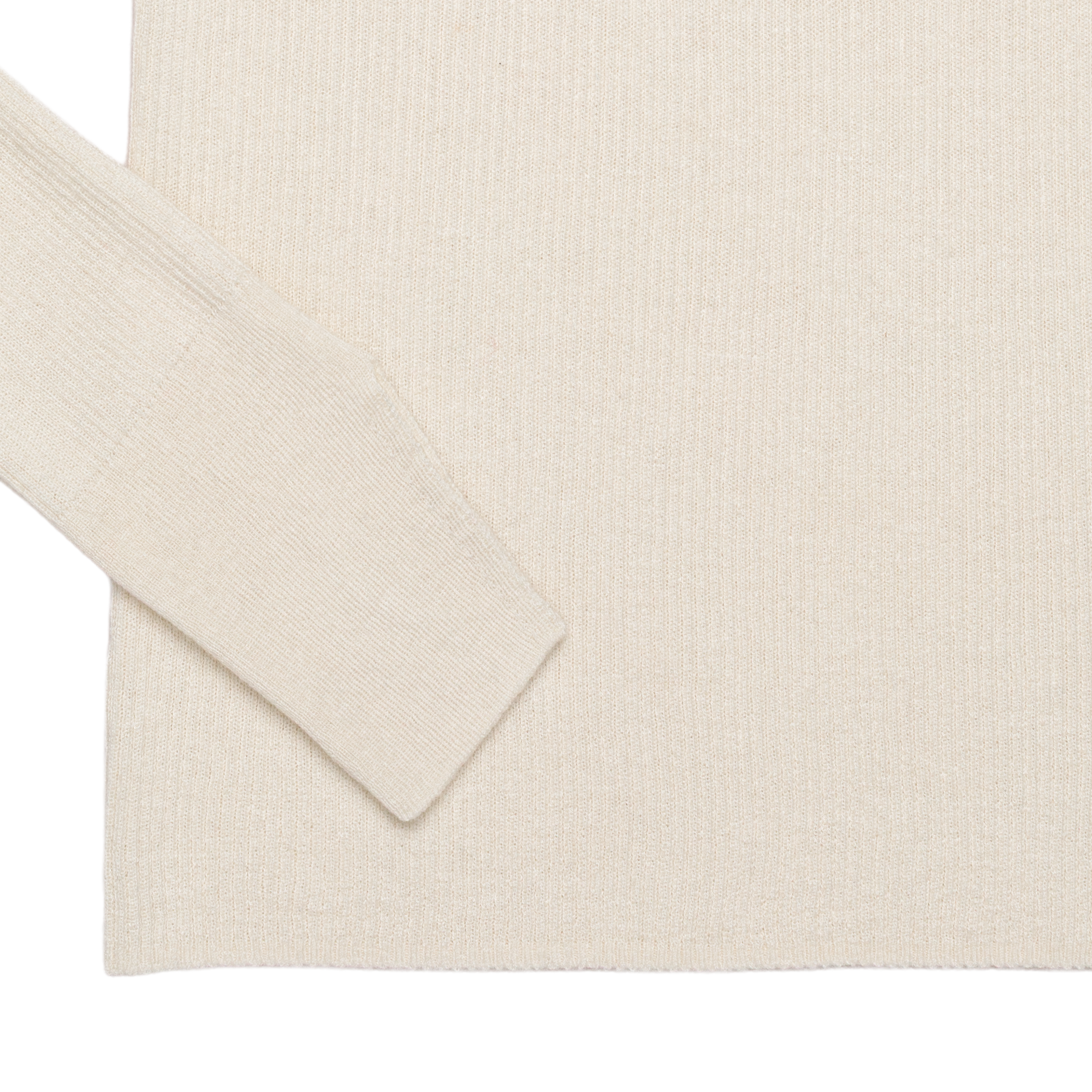 rib ‘knit’ henry-sweater white